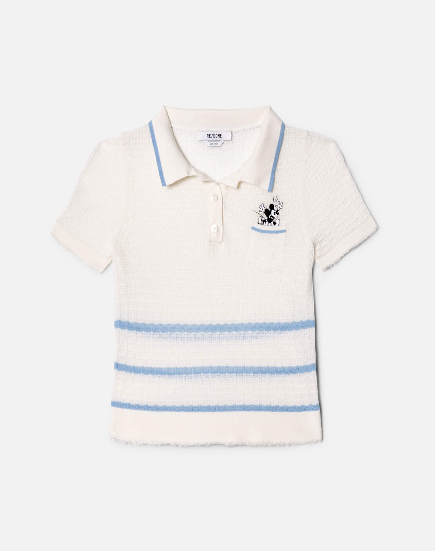Mickey Polo - White/Seaside