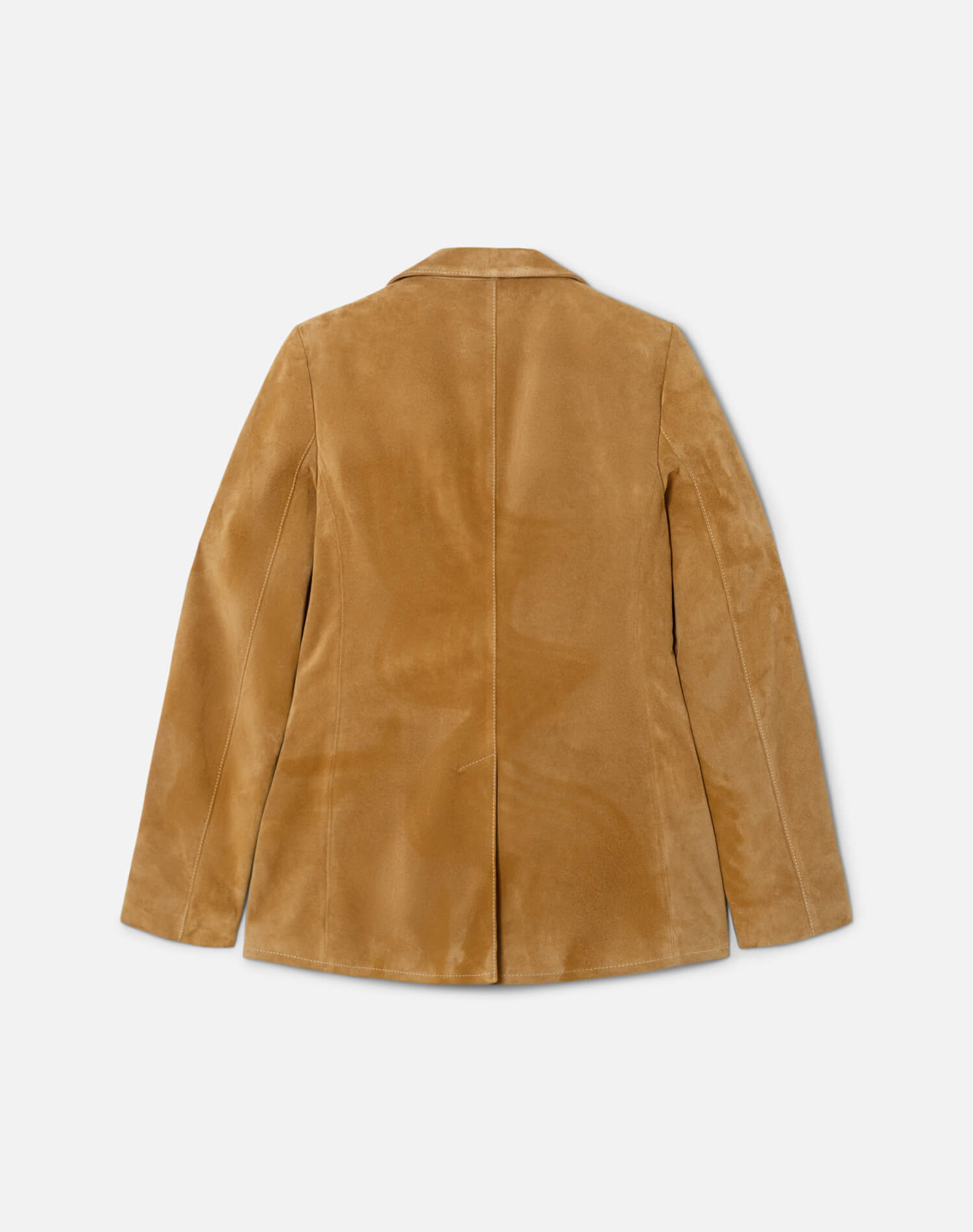Classic Suede Blazer - Tobacco
