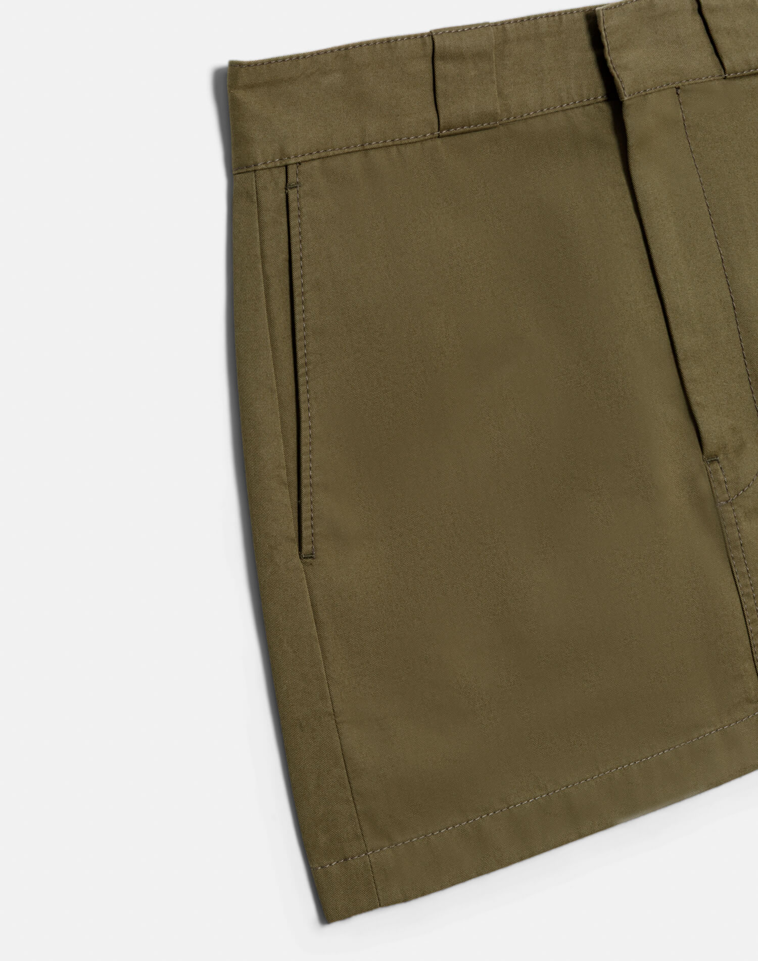 RE/DONE | The Ollie Skirt in Army Green