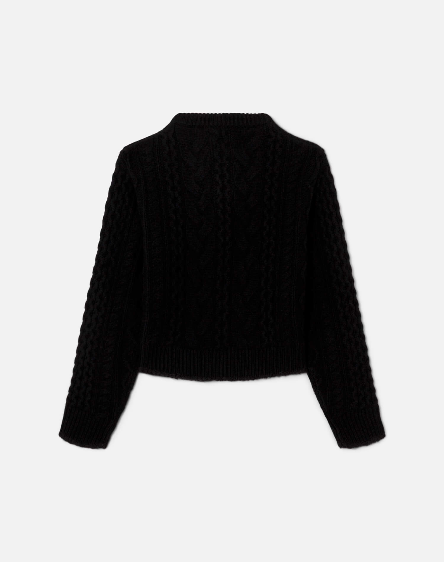 Cable Cardigan - Black