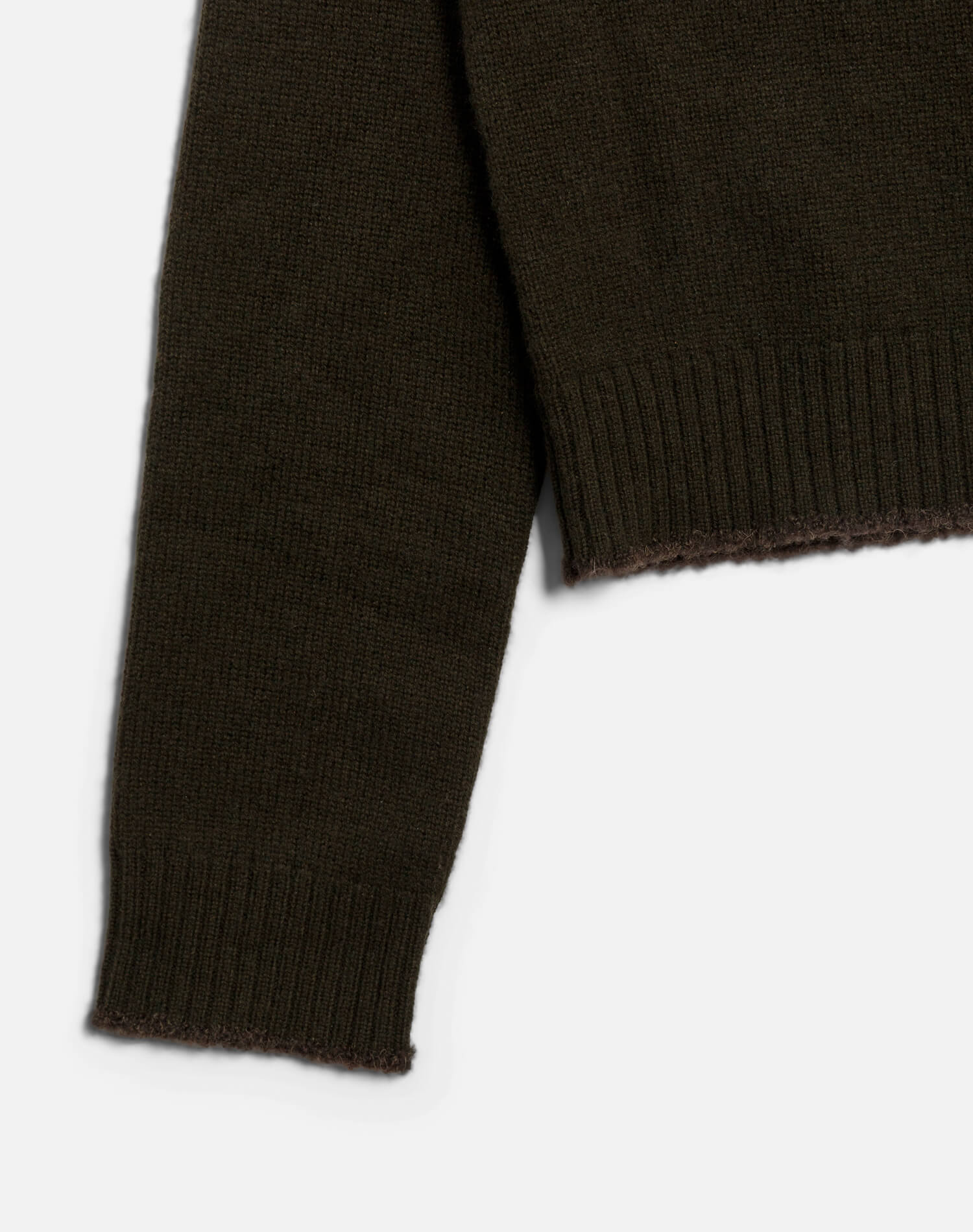 Zip Neck Pullover - Olive Branch