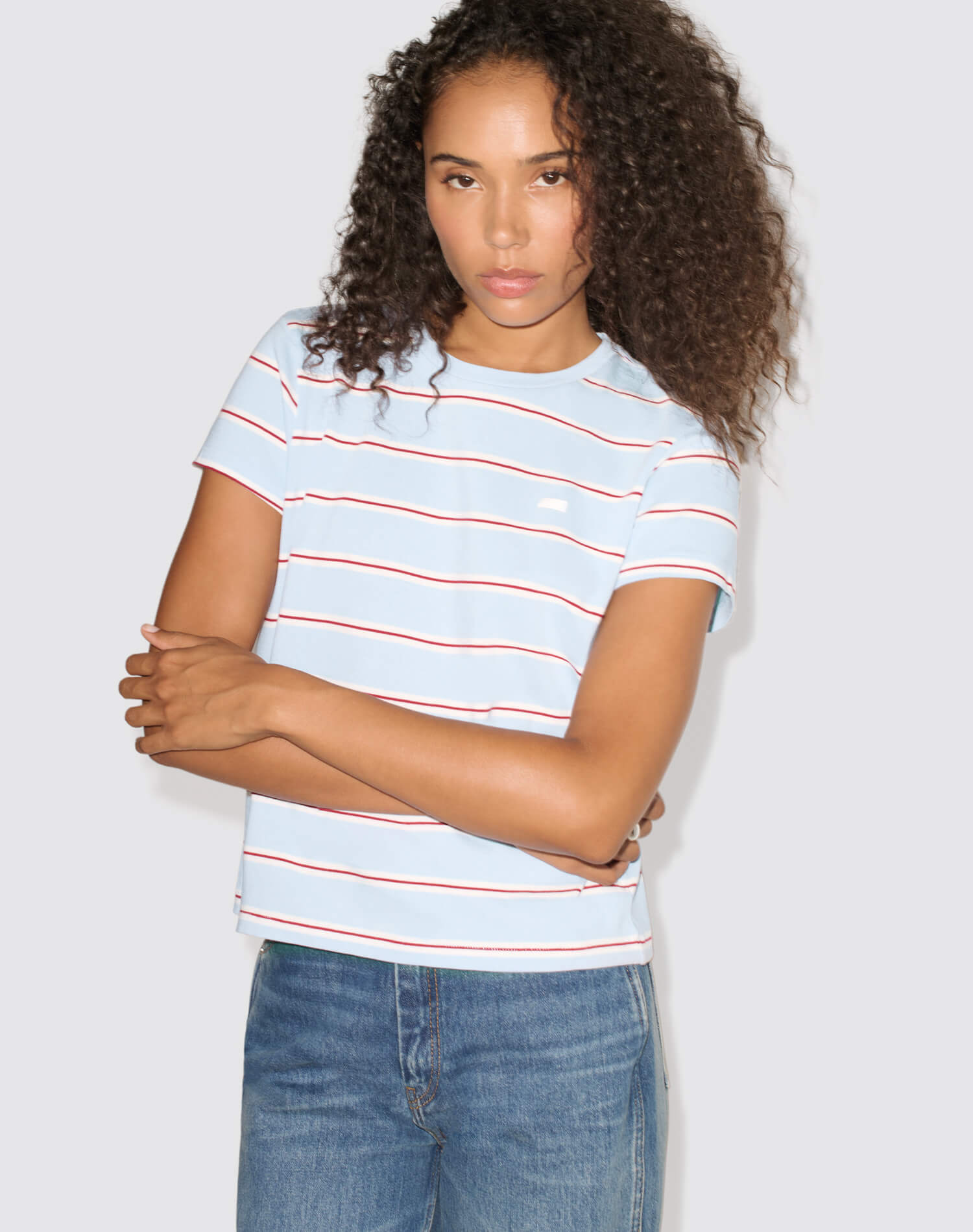 Classic Tee - Blue Stripe