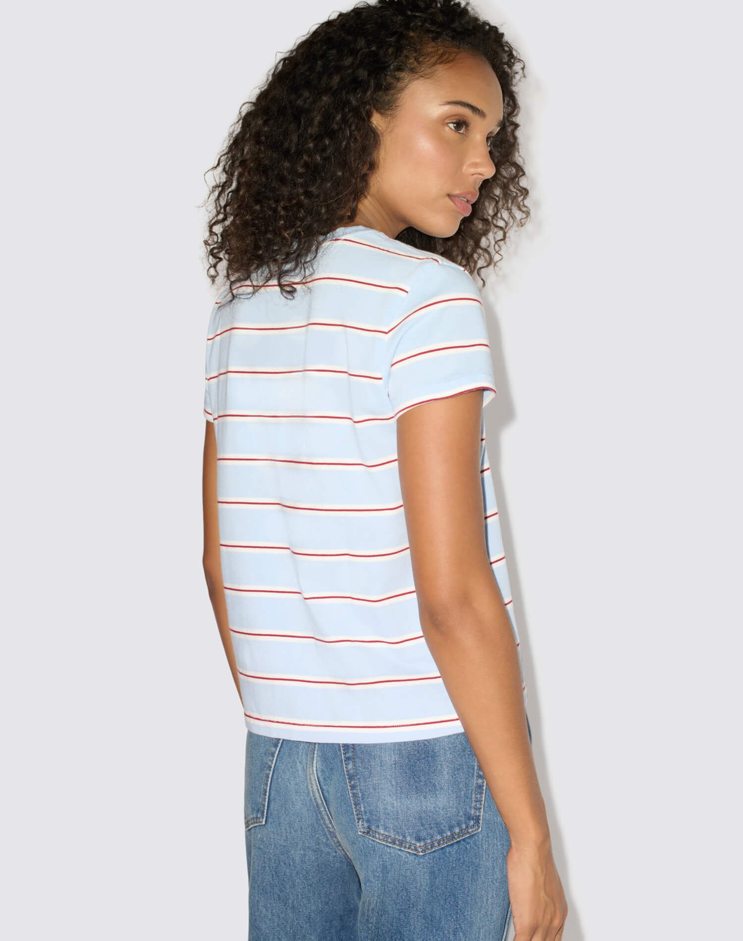 Classic Tee - Blue Stripe