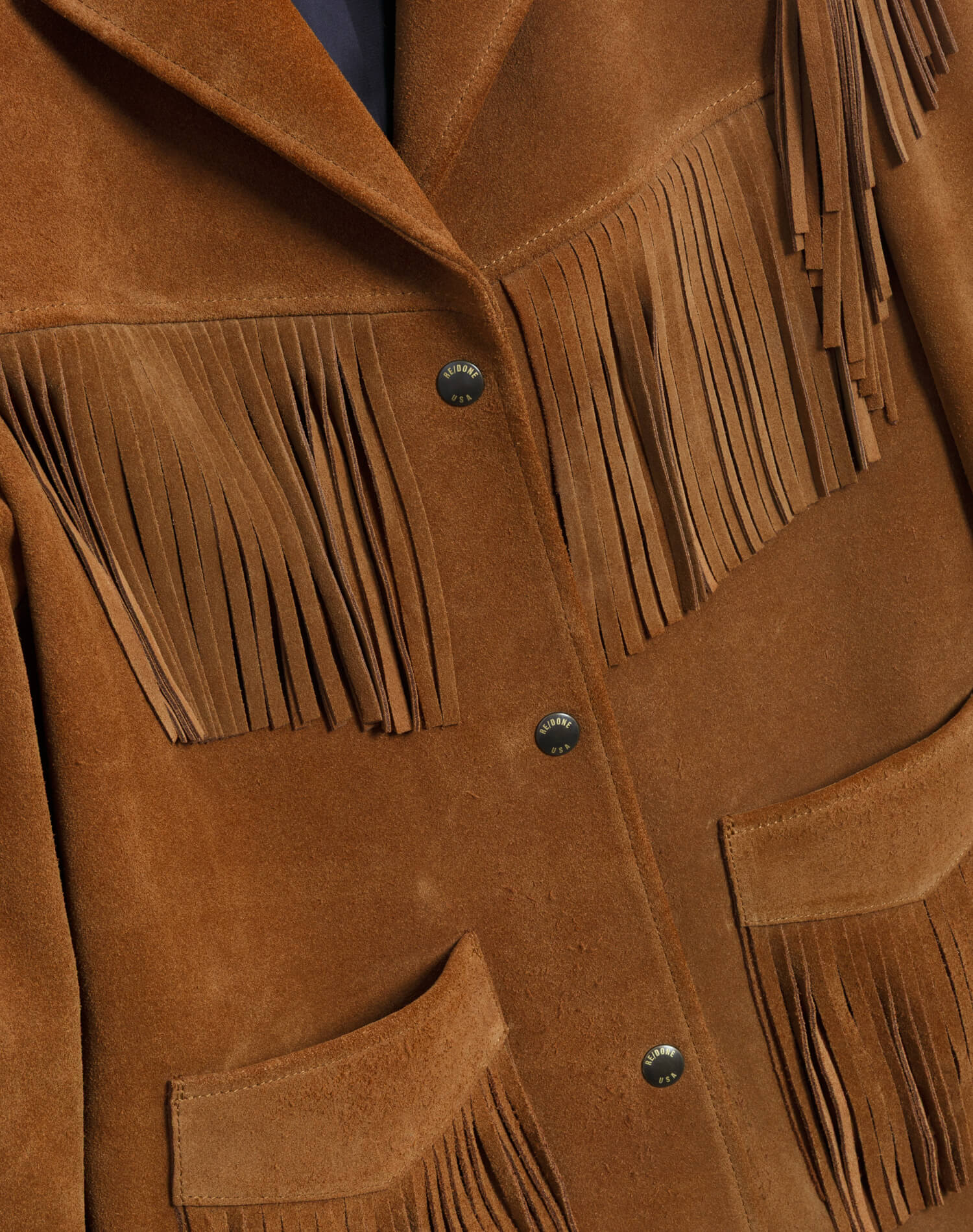 Suede Fringe Jacket - Tan
