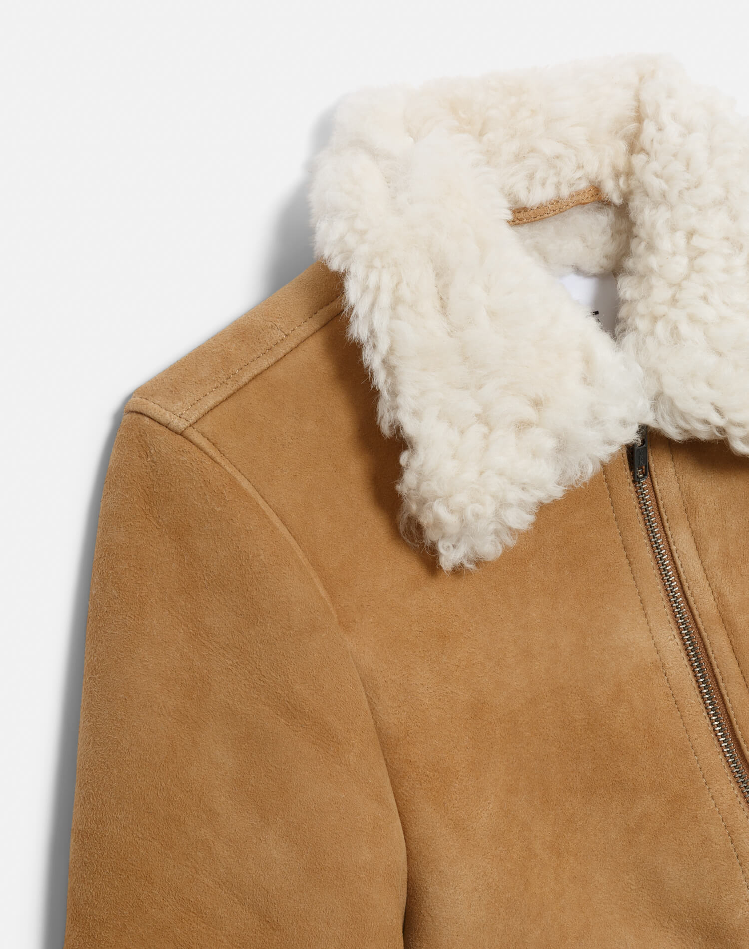 Shearling Bomber - Tobacco