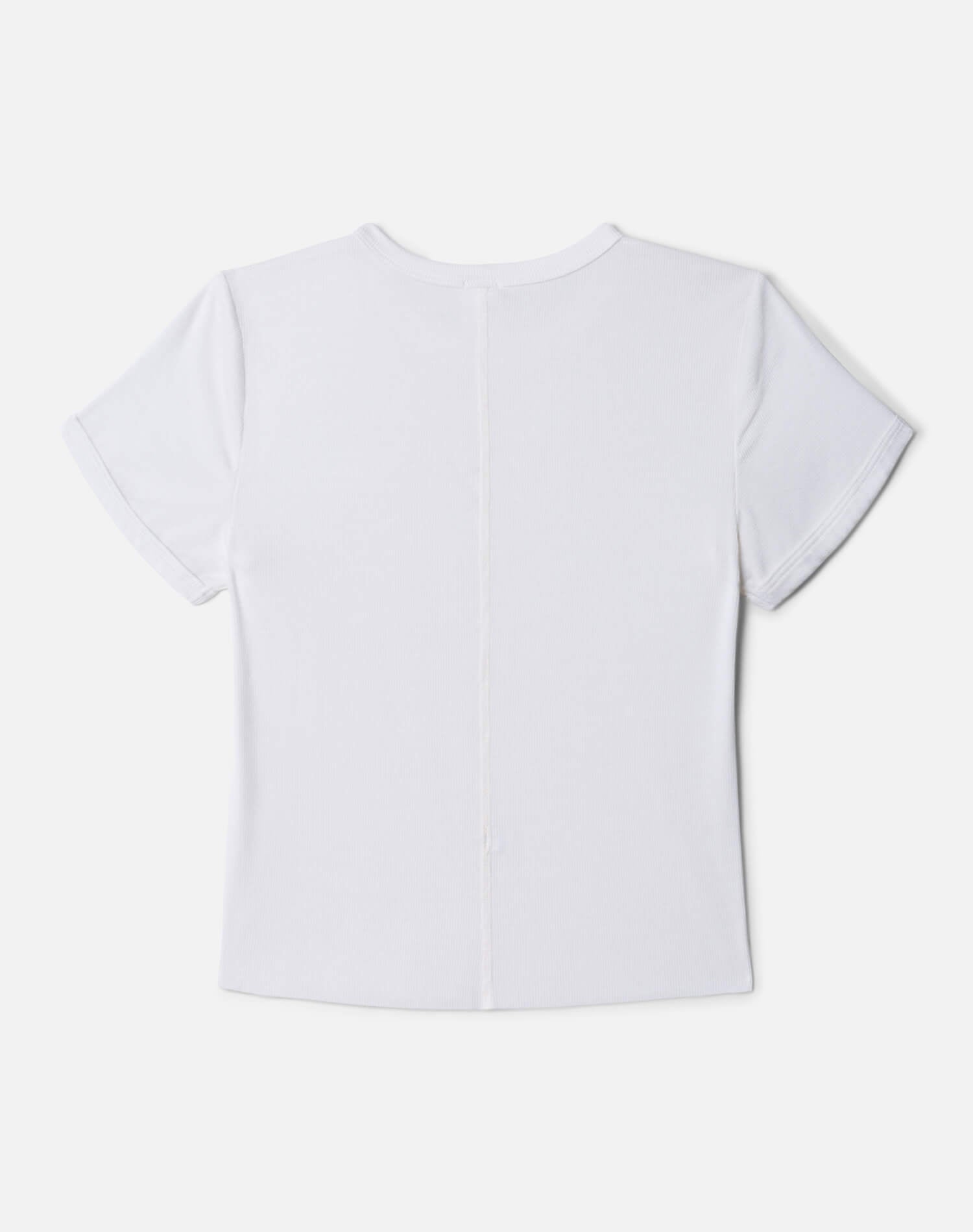 Hanes 90s Ribbed Cap Sleeve Tee - Off White