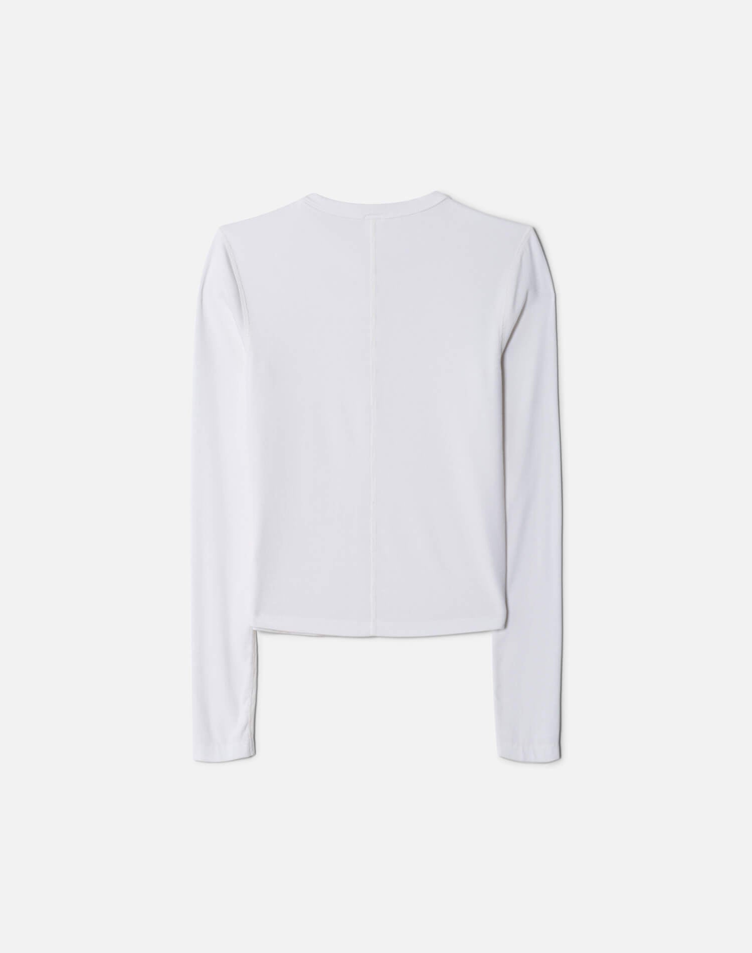 Hanes Long Sleeve Ribbed Henley - Off White