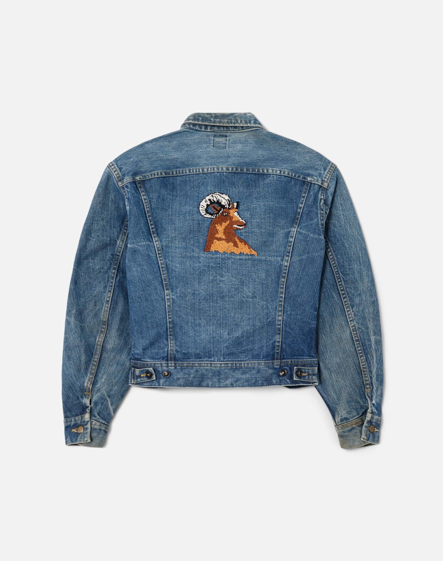 70s Ram Embroidery Lee 101J Jacket