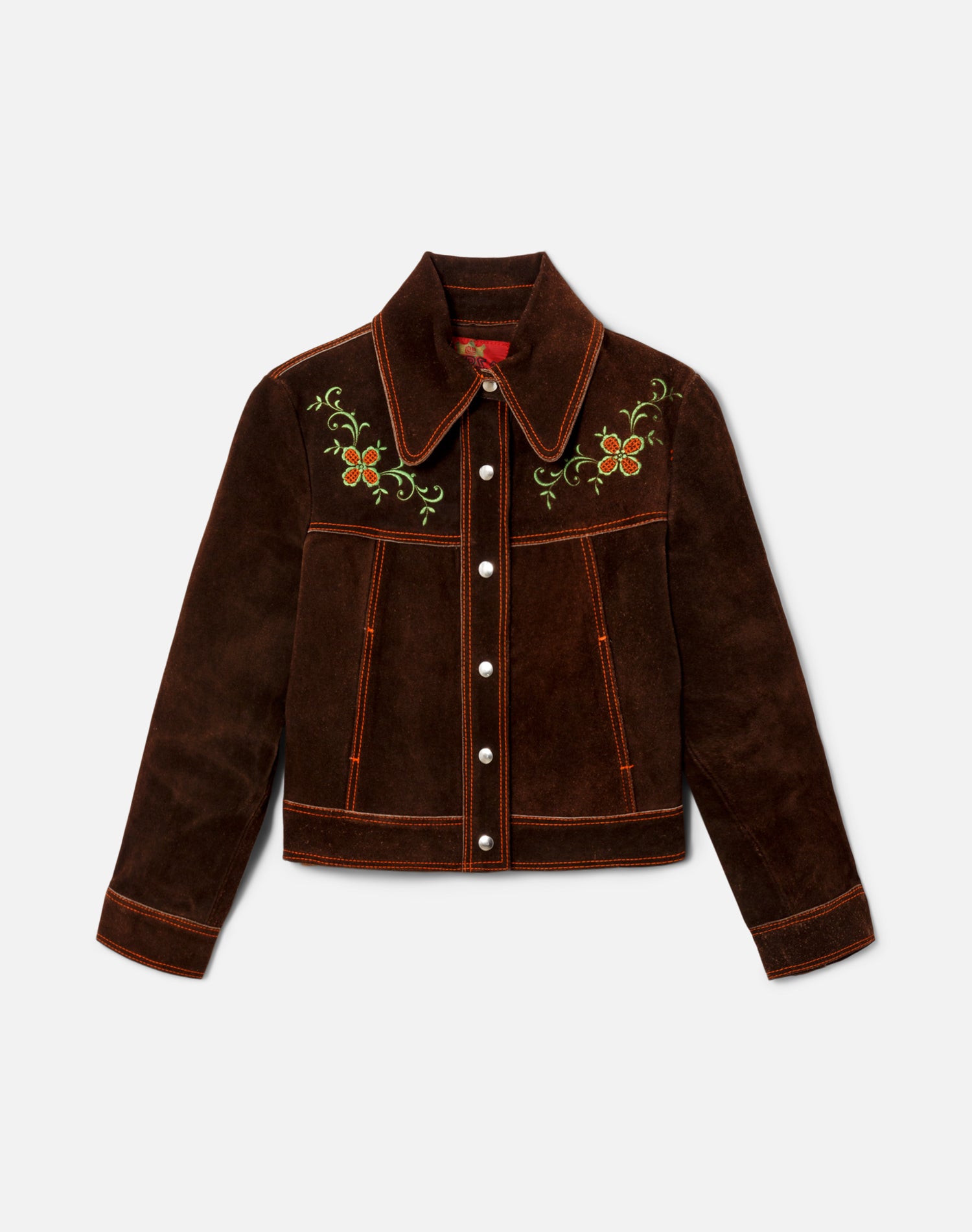 70s Suede Embroidered Jacket