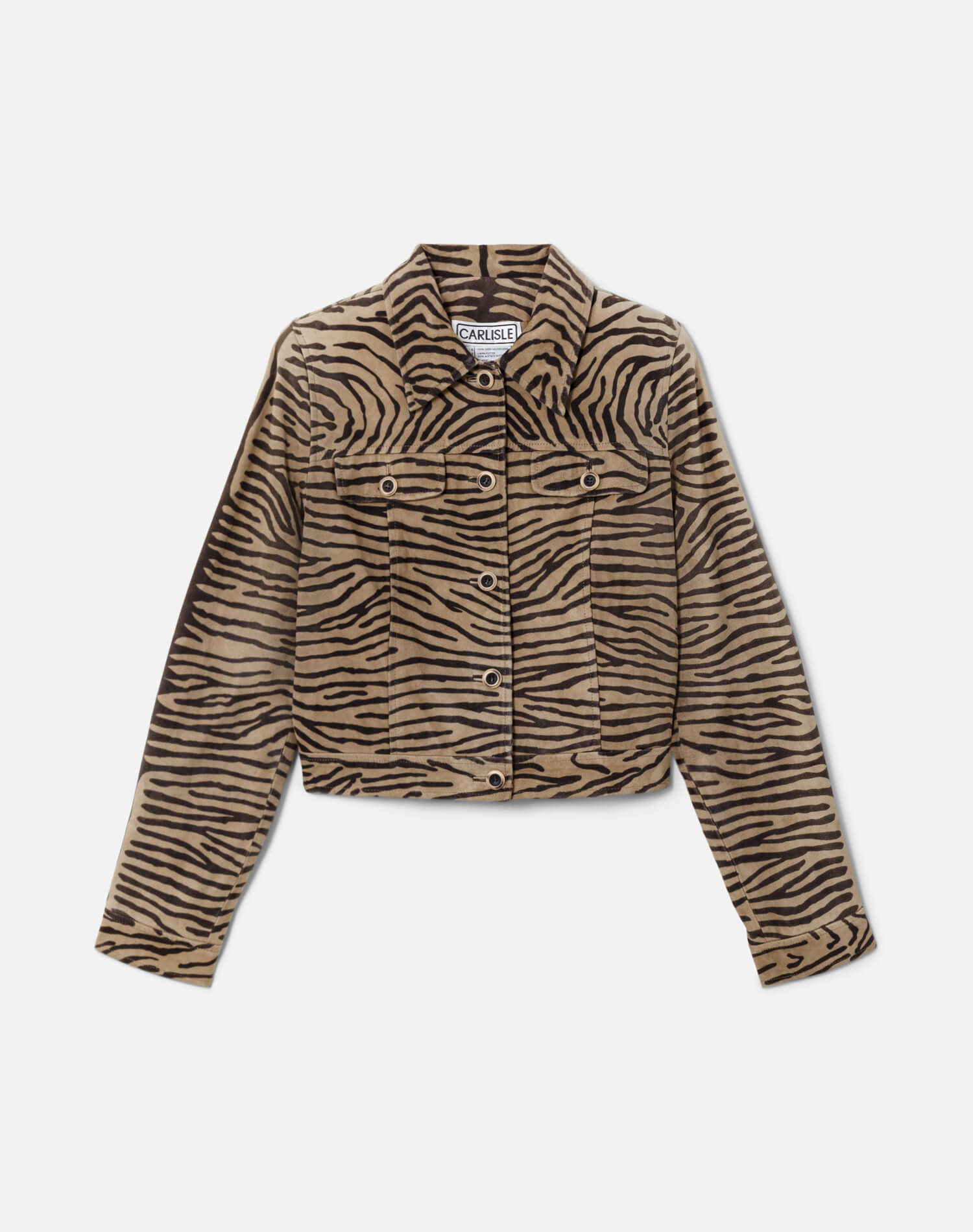 80s Suede Tiger Print Jacket