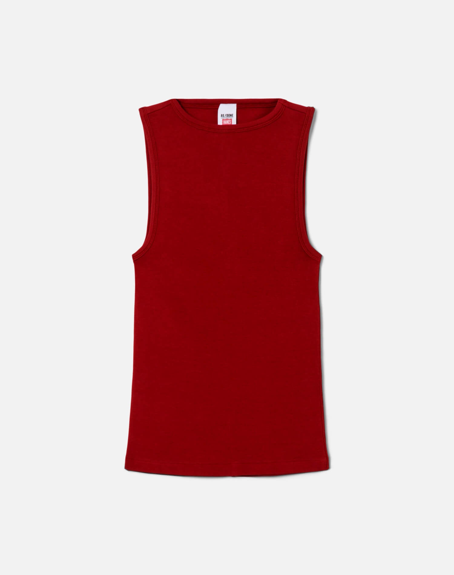 Hanes High Neck Tank - Rosso