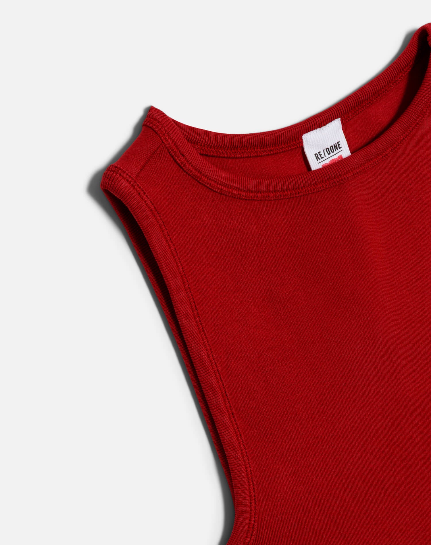 Hanes High Neck Tank - Rosso