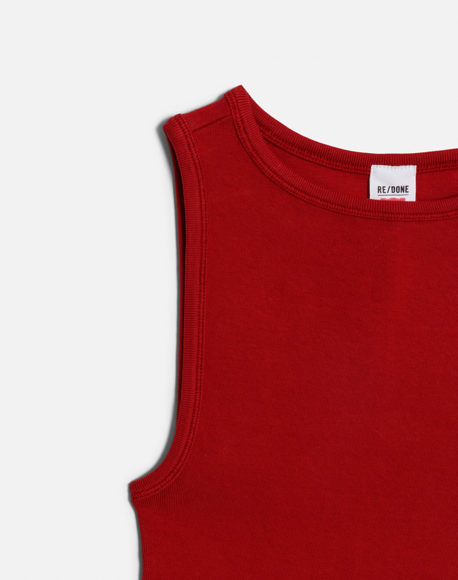 Hanes High Neck Tank - Rosso