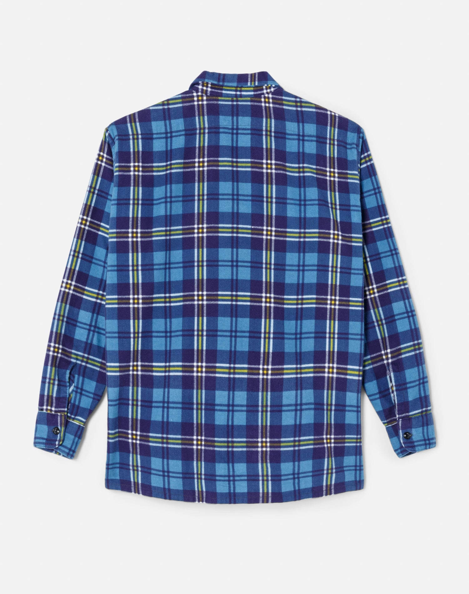 50s Straight Bottom Shirt - Navy/Blue