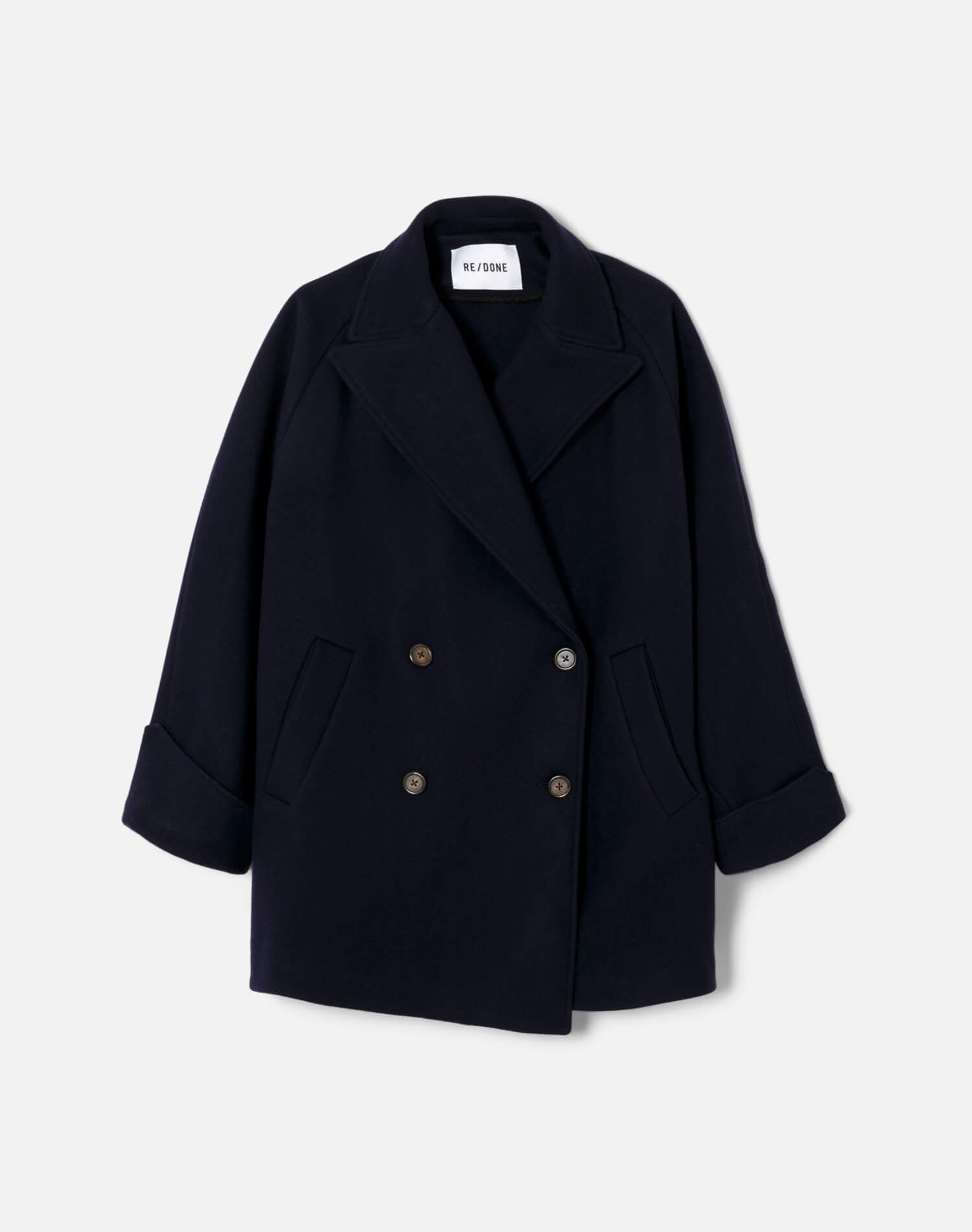 Oversized Peacoat - Navy