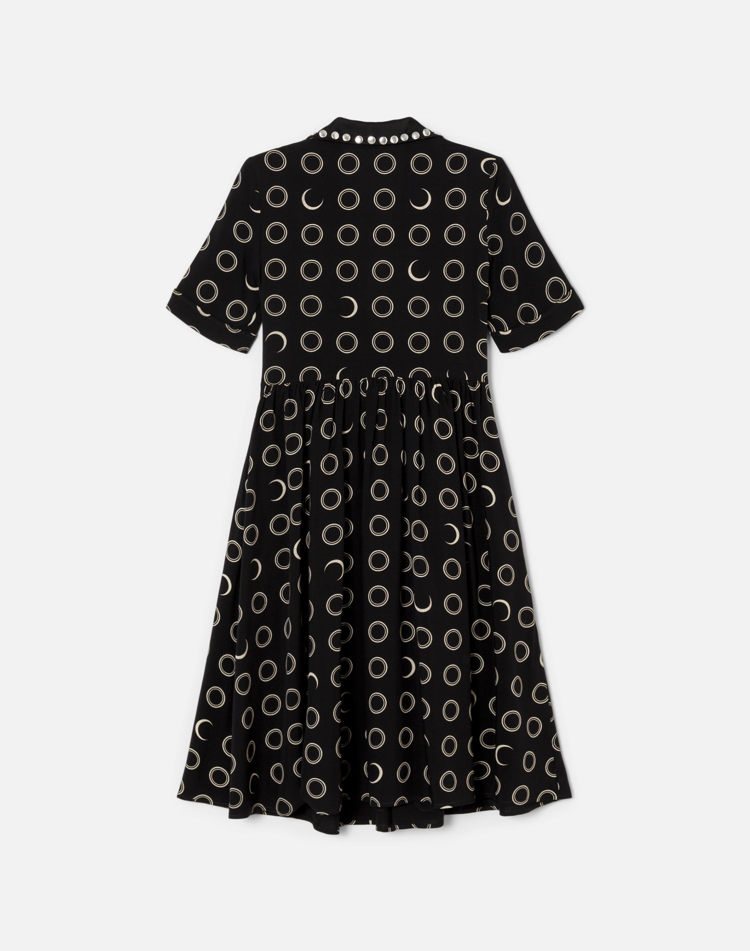 Western Yoke Dress - Black/Cream