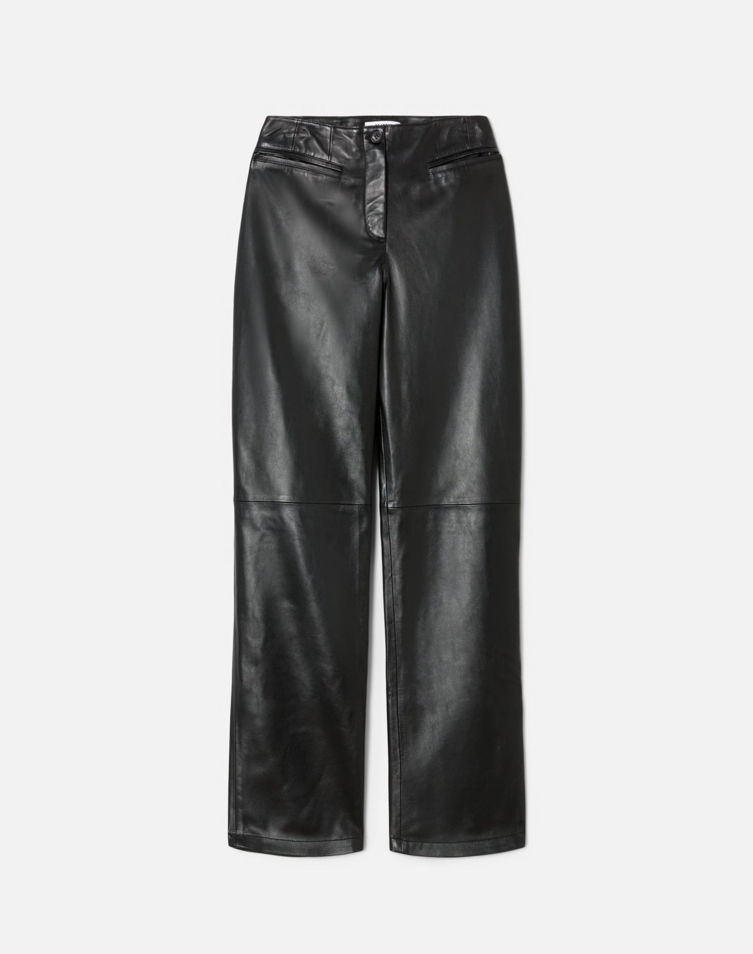 Western Leather Pant - Black