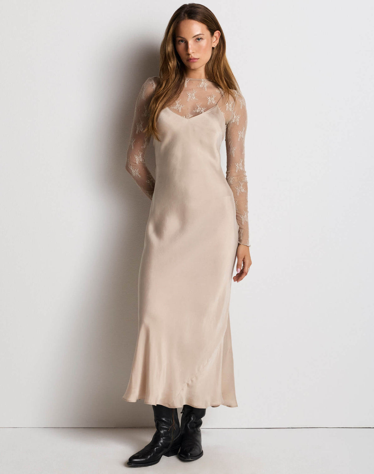 Claire Slip Dress - Smoke
