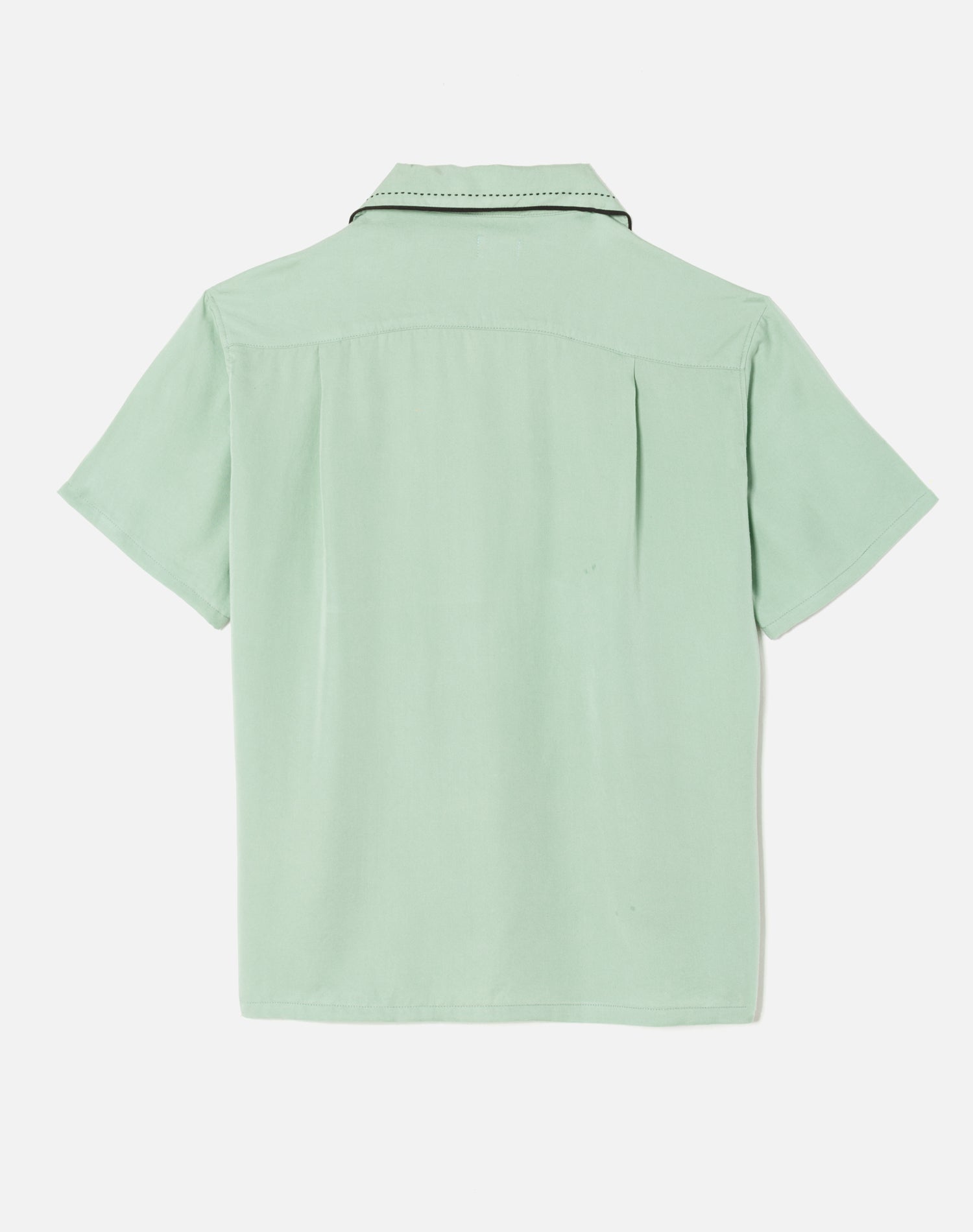 Sashiko Bowling Shirt - Pale Green