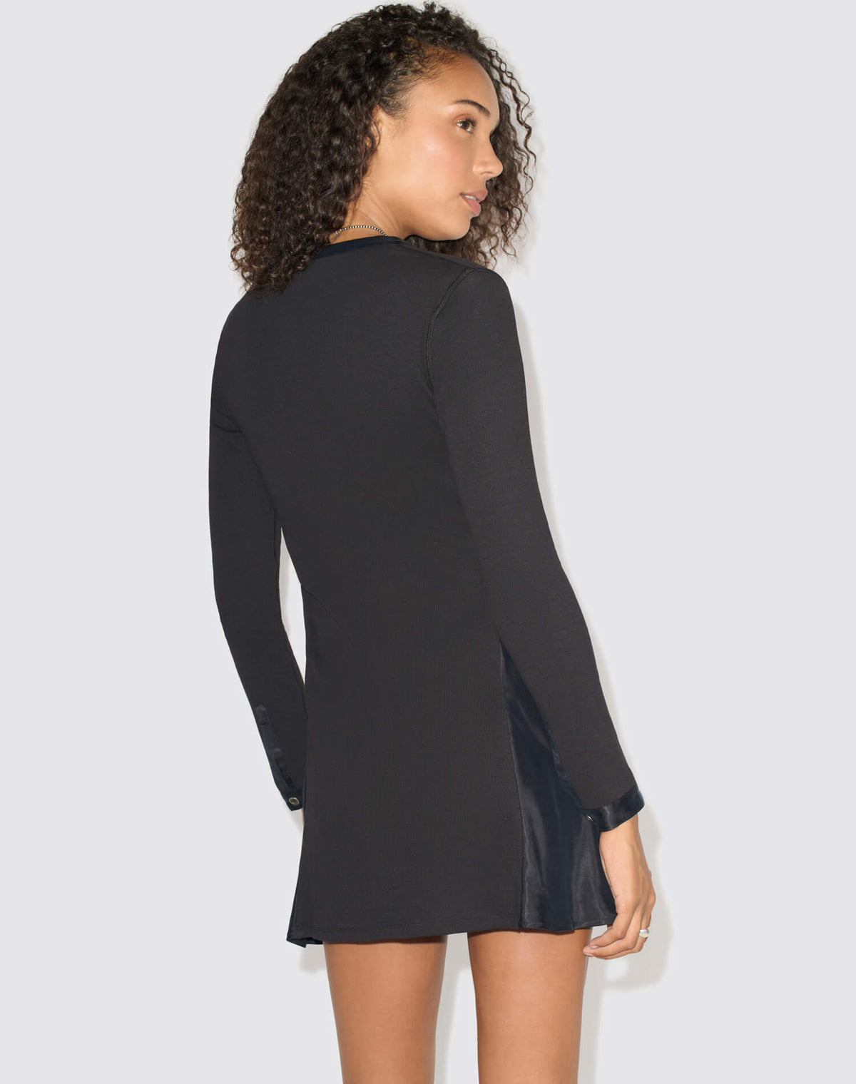 Ruby Henley Dress - Washed Black