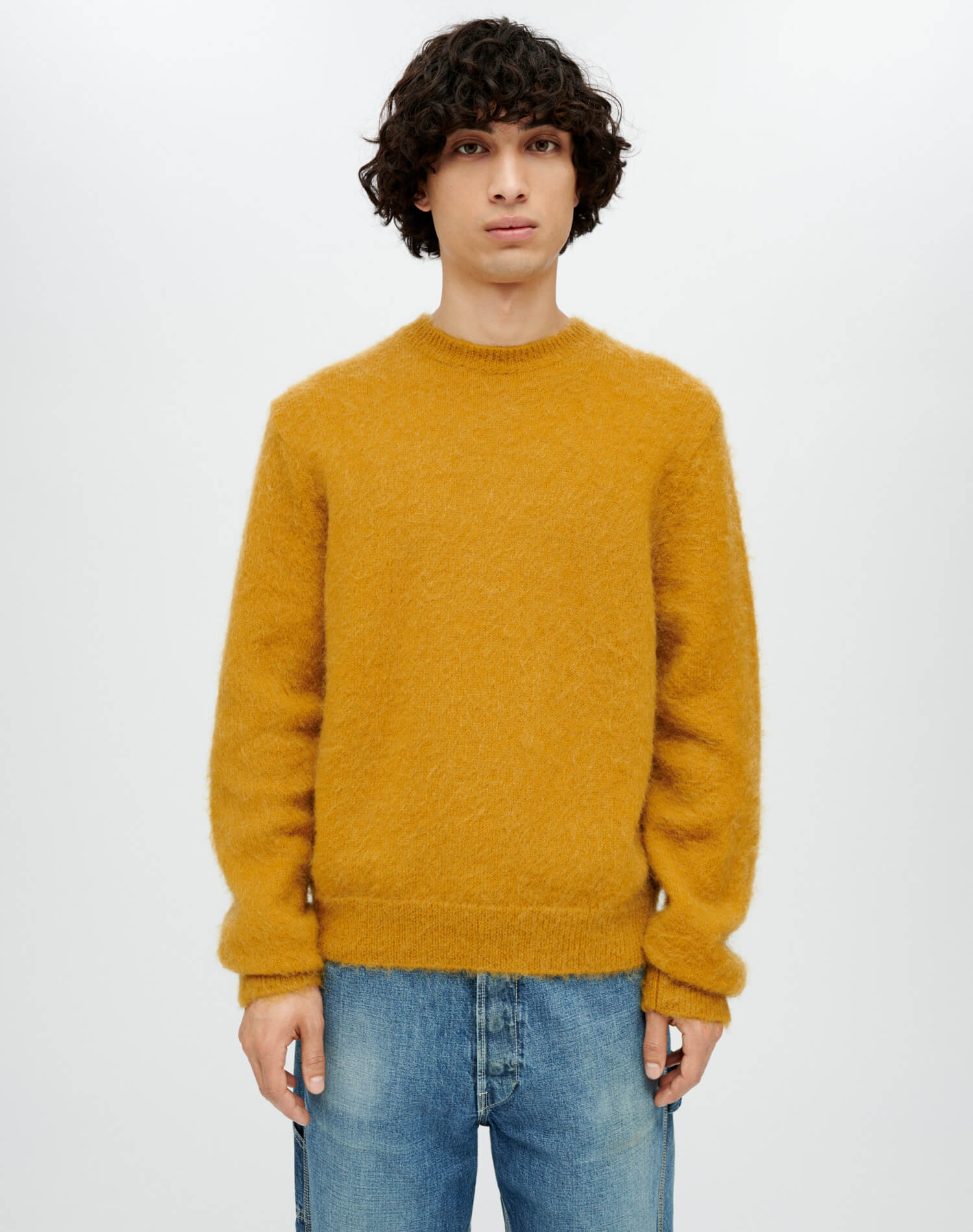 Classic Crew Sweater - Mustard
