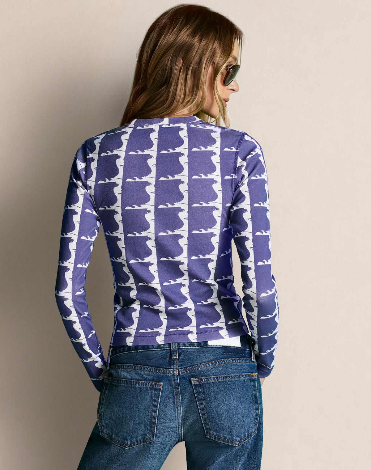 Baby Long Sleeve Kaia All Over - Optic White
