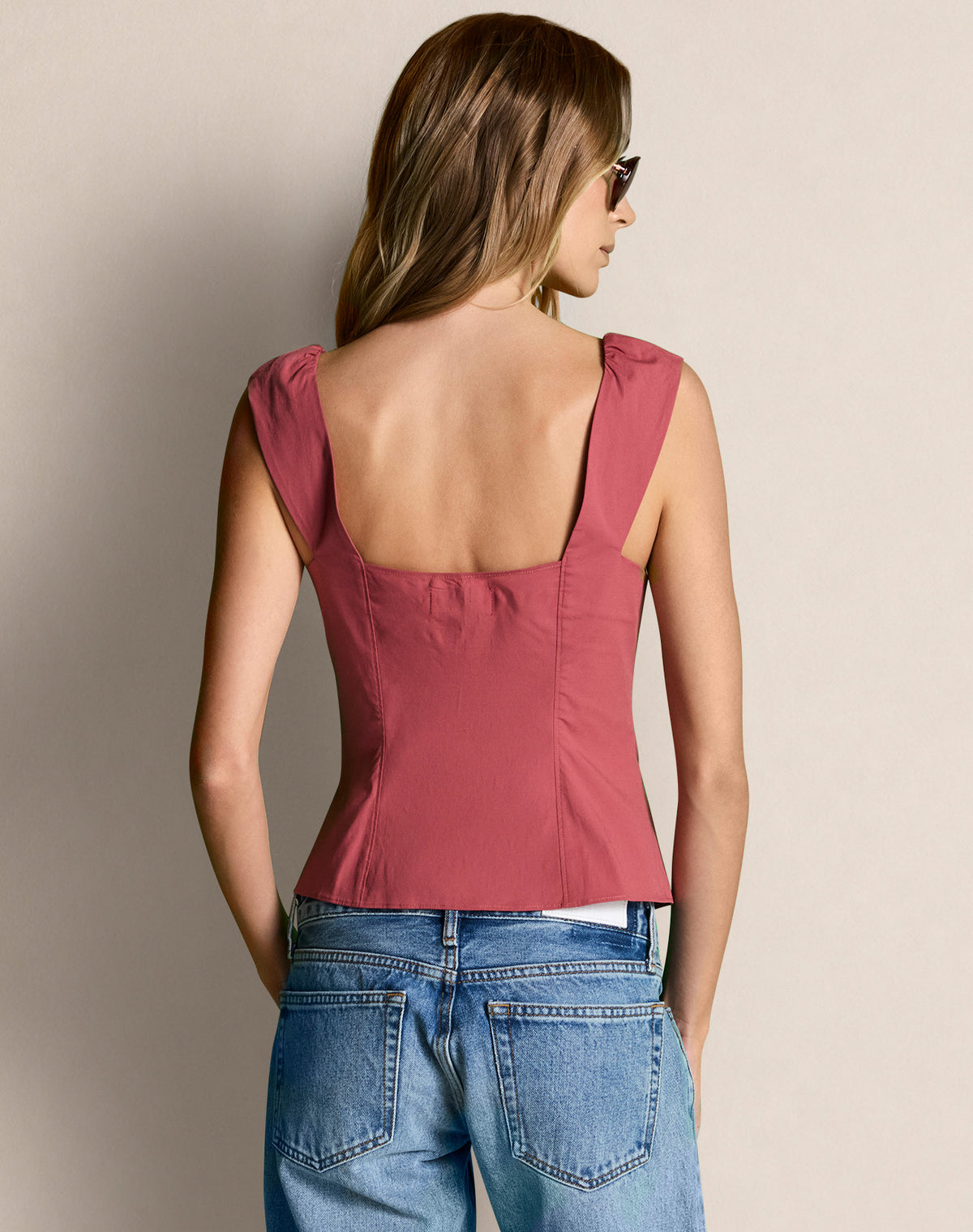 Clara Top - Garden Rose