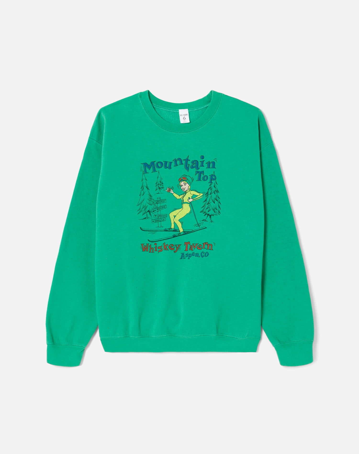 Upcycled "Aspen" Sweatshirt - Green