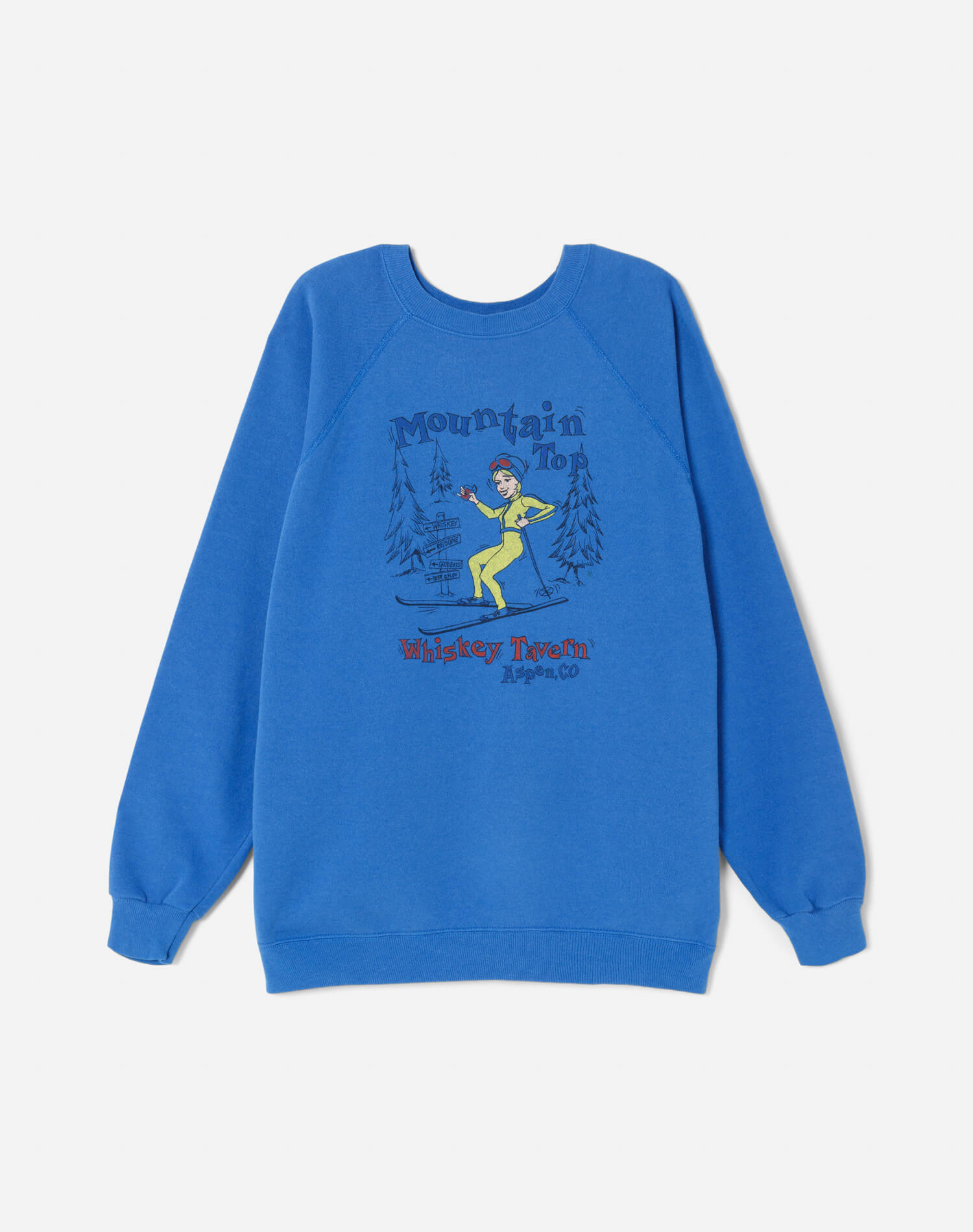 Upcycled "Aspen" Sweatshirt - Blue