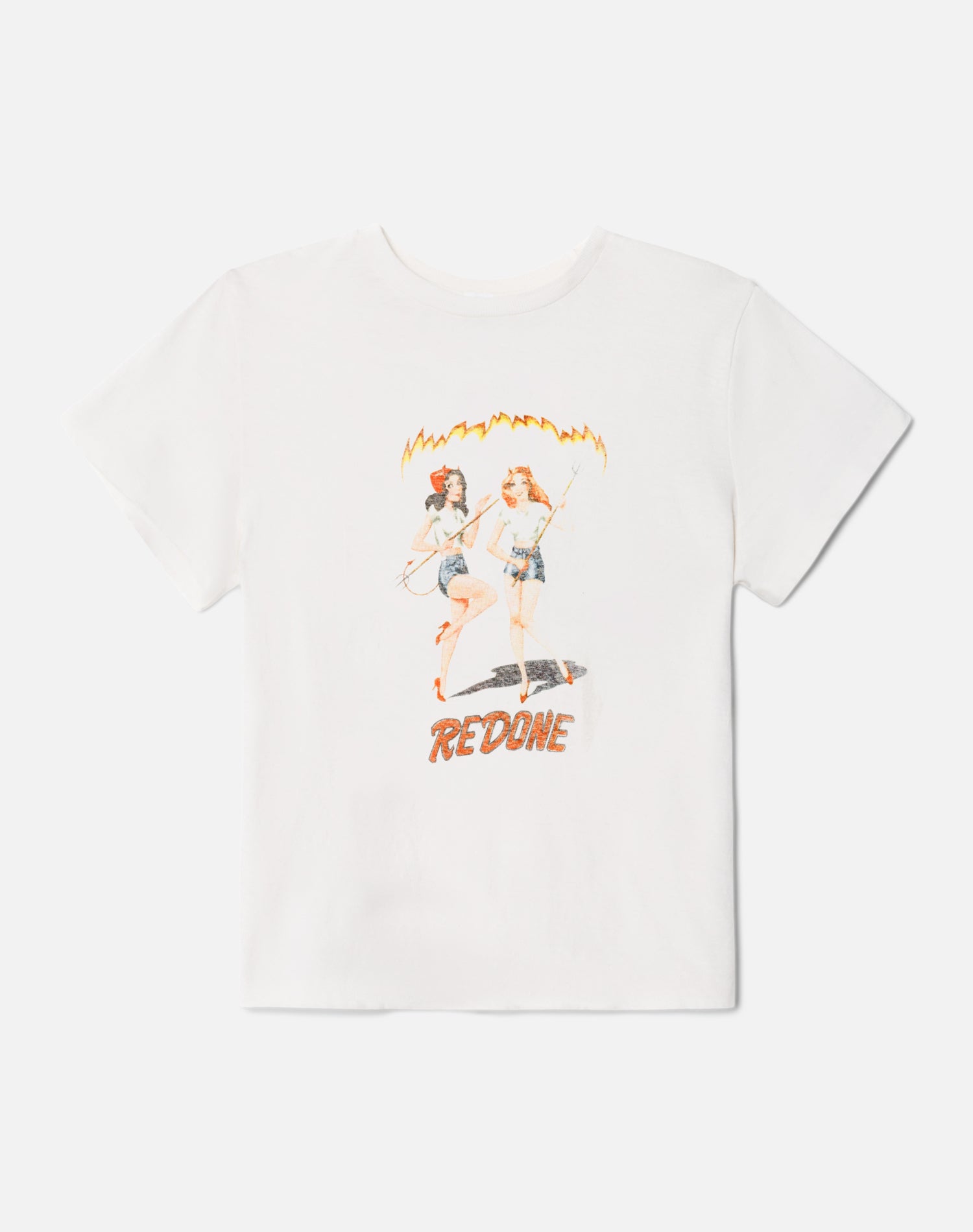 Classic Tee Devil Girls - Vintage White