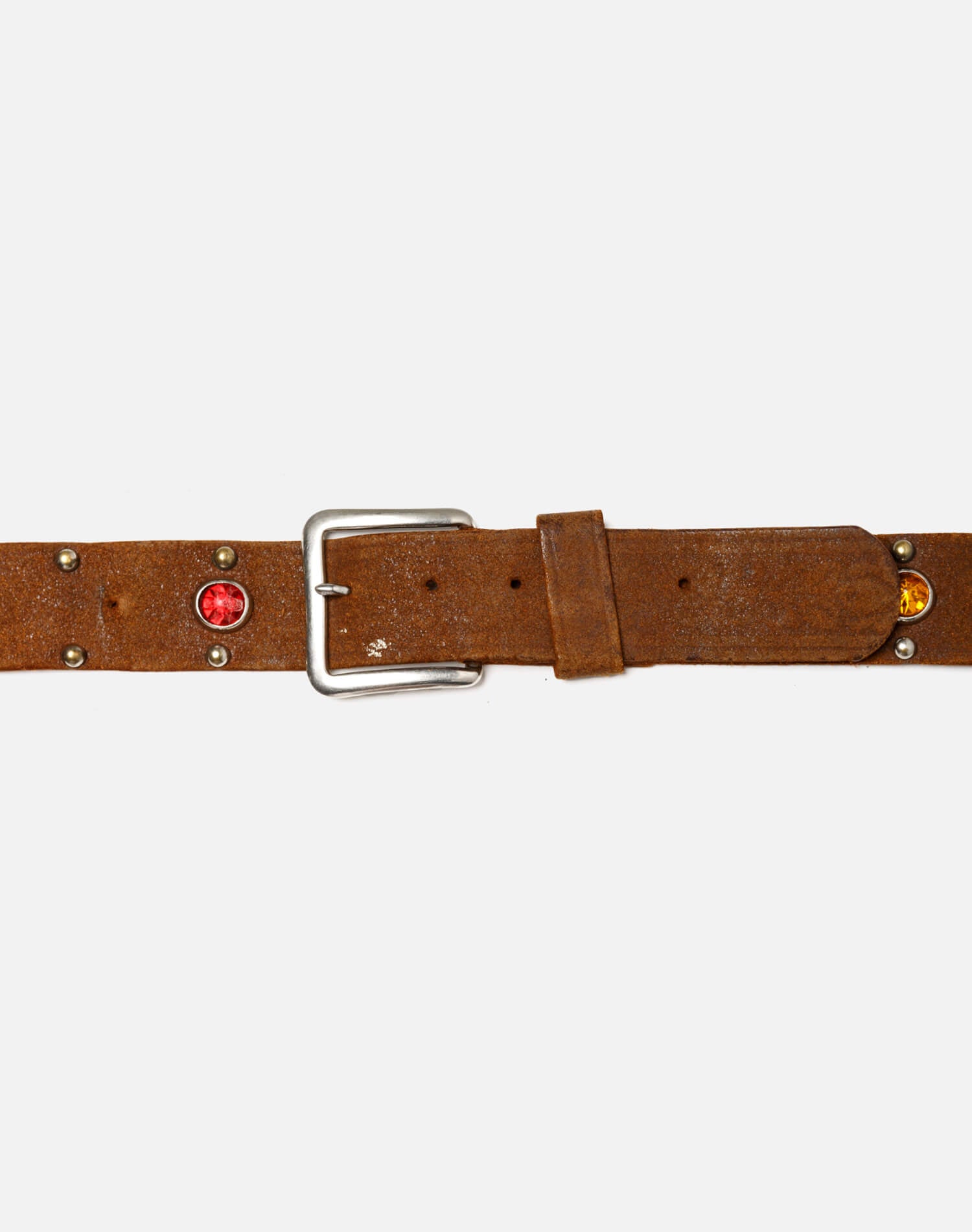 40s Suede Jeweled Belt - #46