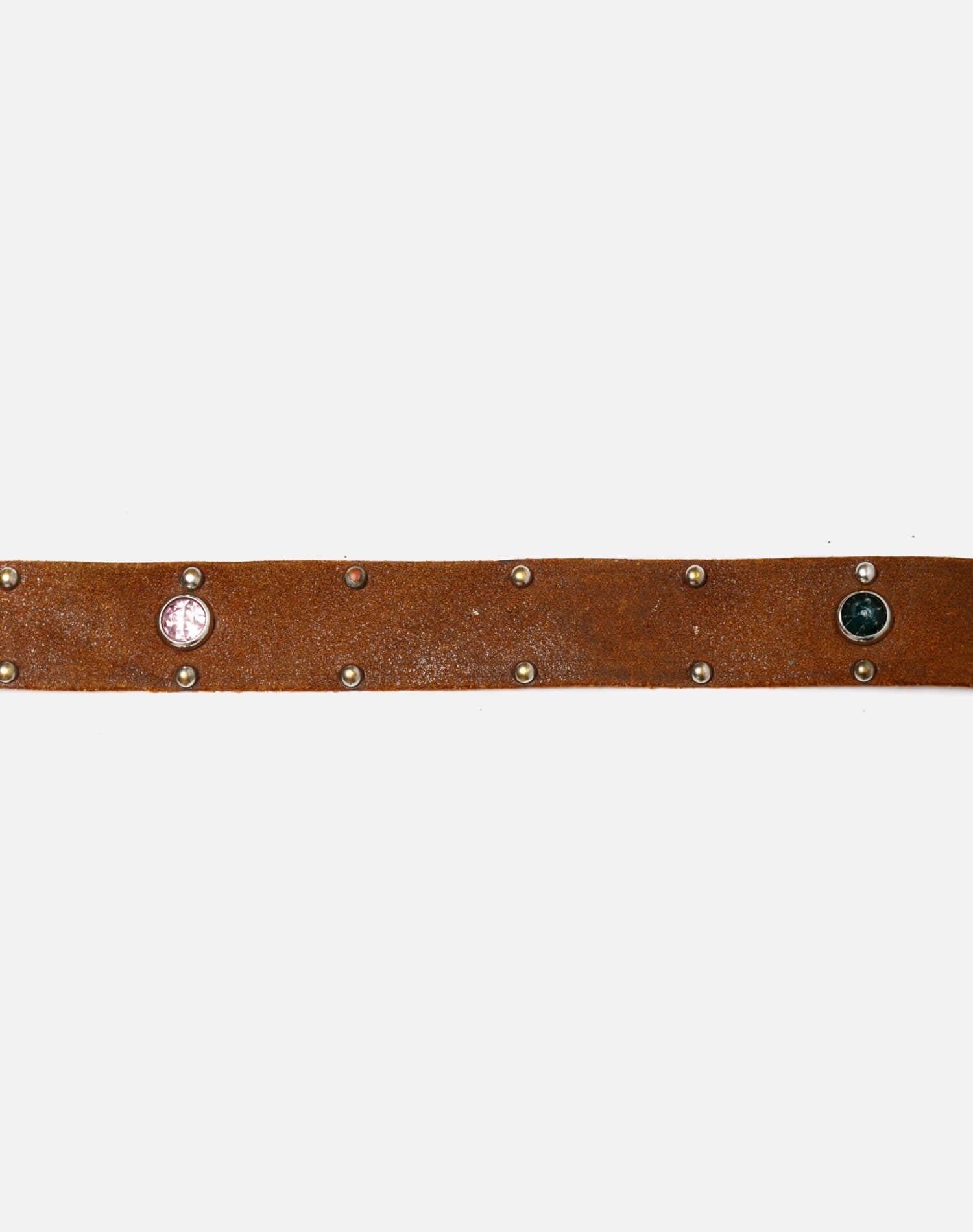 40s Suede Jeweled Belt - #46