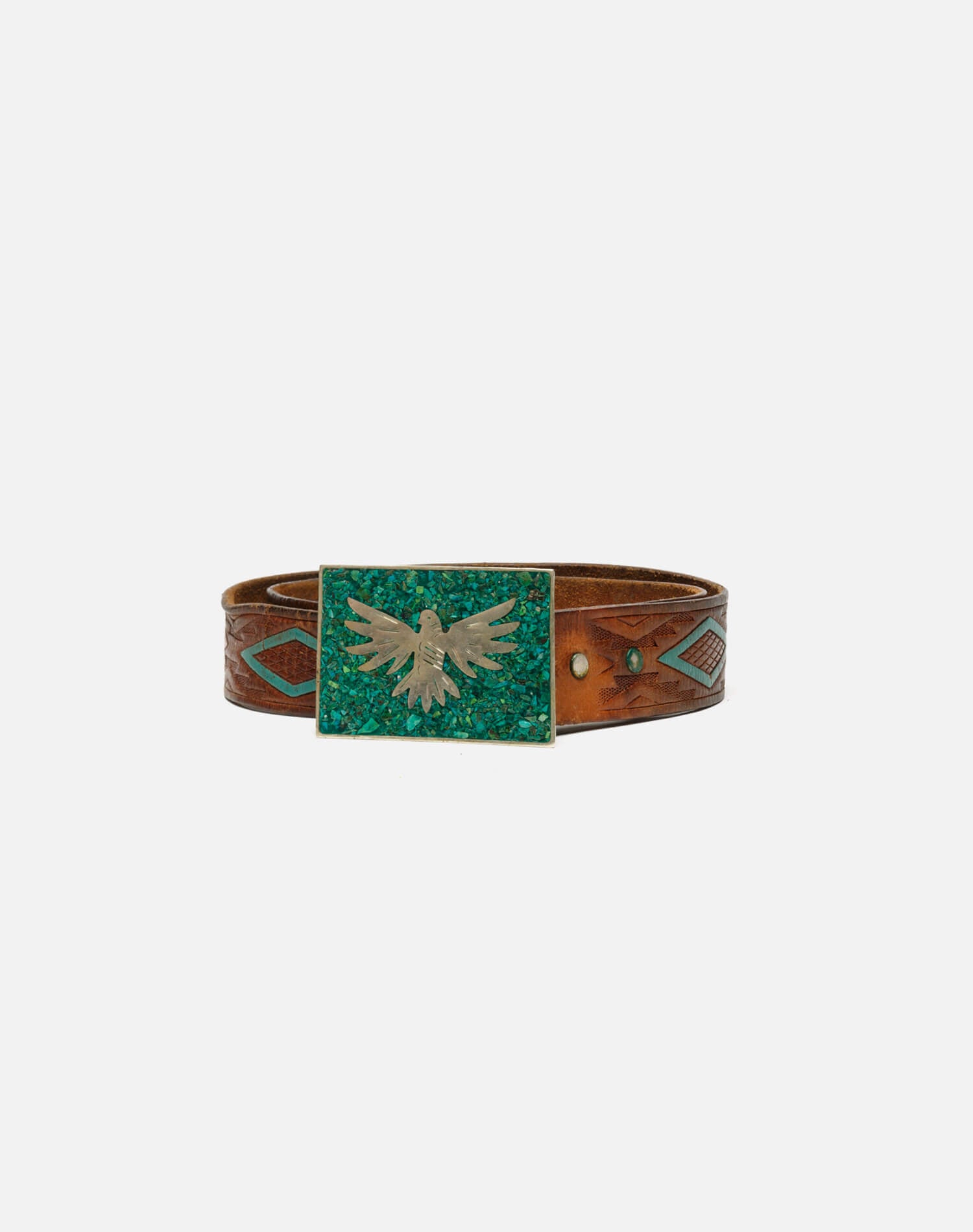 70s Chip Turquoise Belt - #48