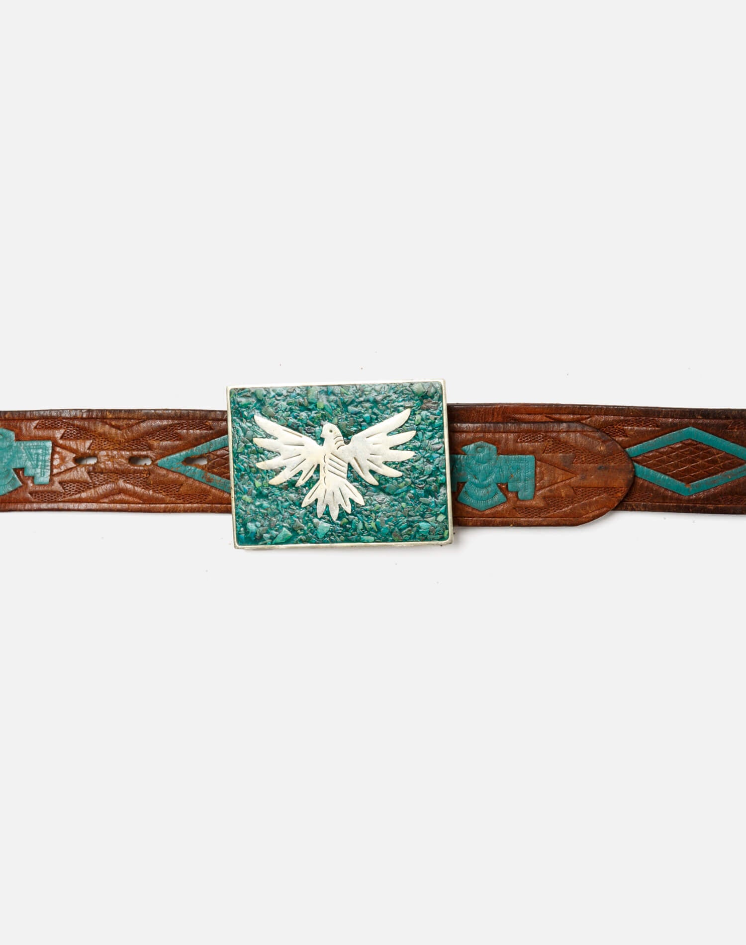 70s Chip Turquoise Belt - #48