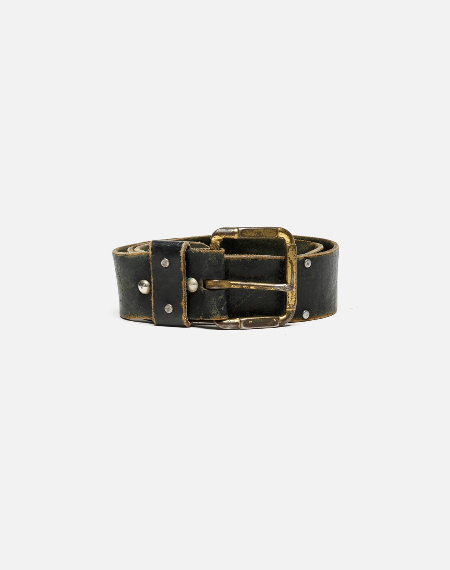 70s Studded Leather Belt - #49