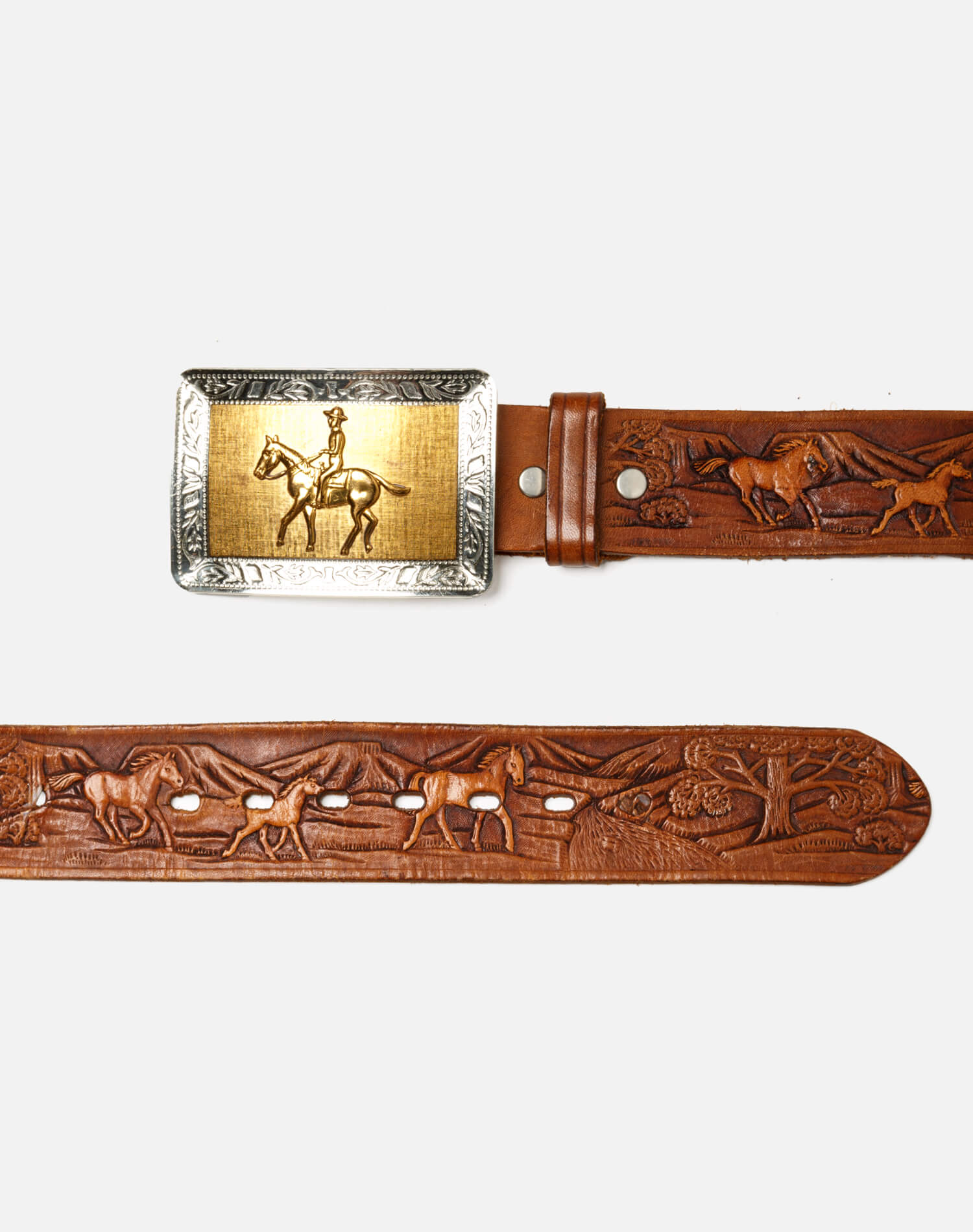 70s Western Horse Belt - #51