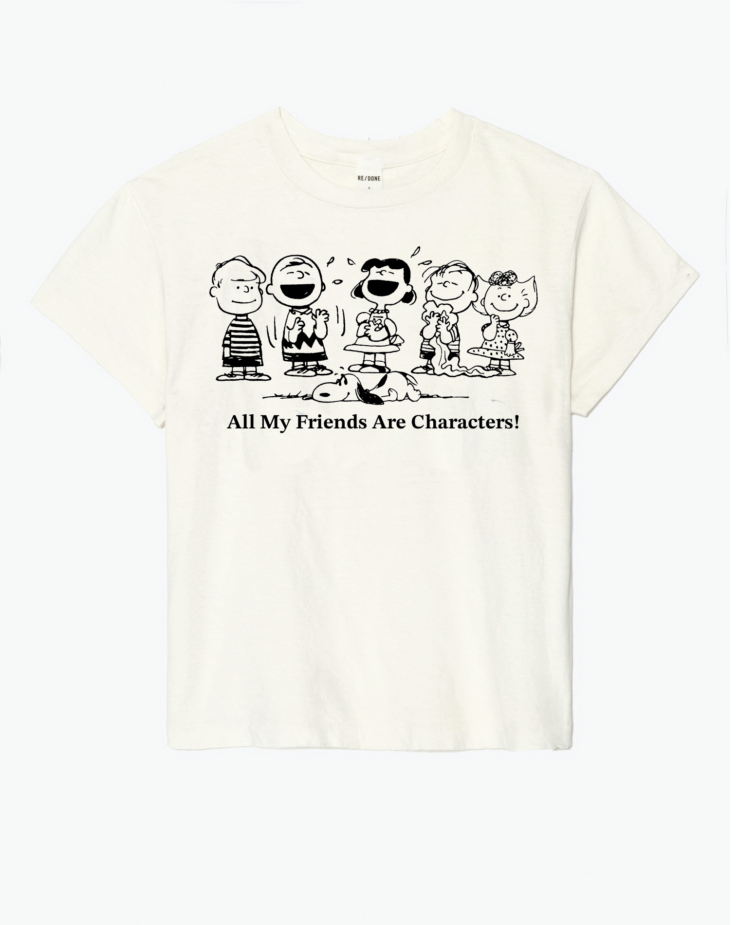 Classic Tee Peanuts Characters - Vintage White