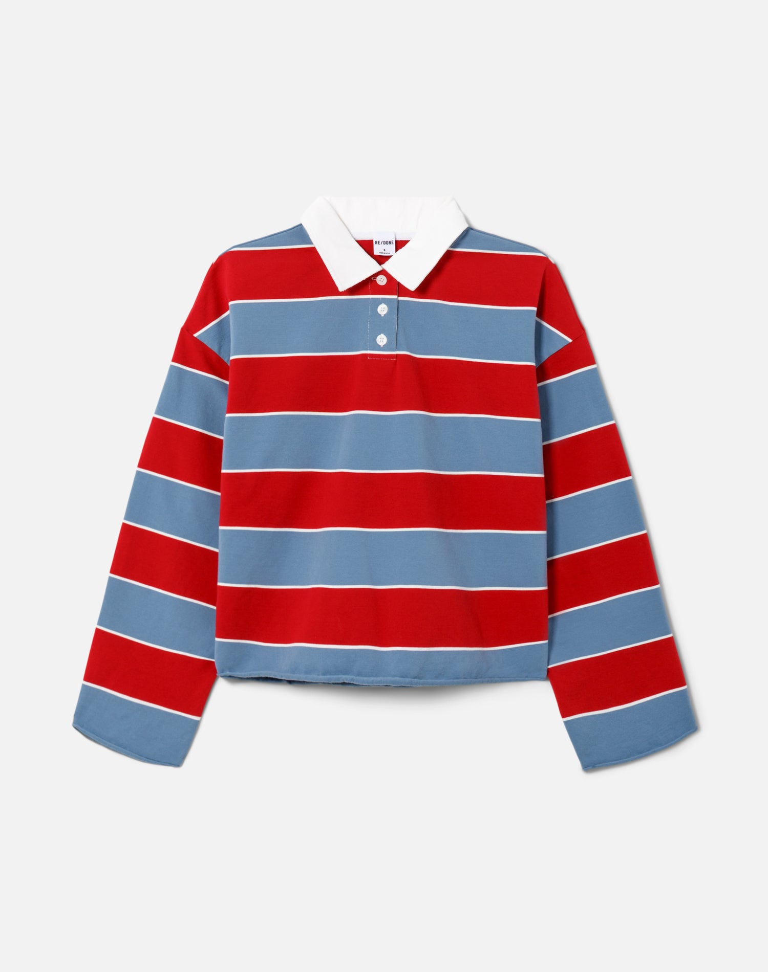 Cut Off Rugby Polo - Crimson Bluebird