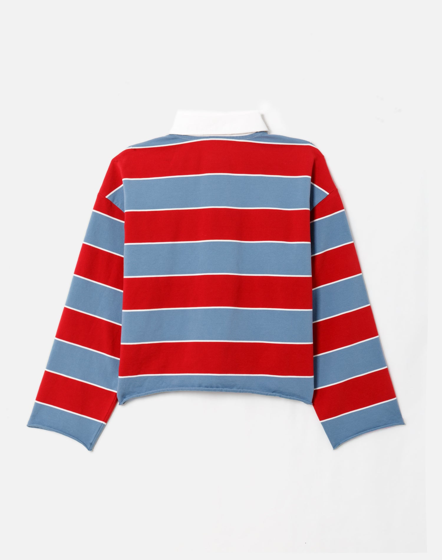 Cut Off Rugby Polo - Crimson Bluebird