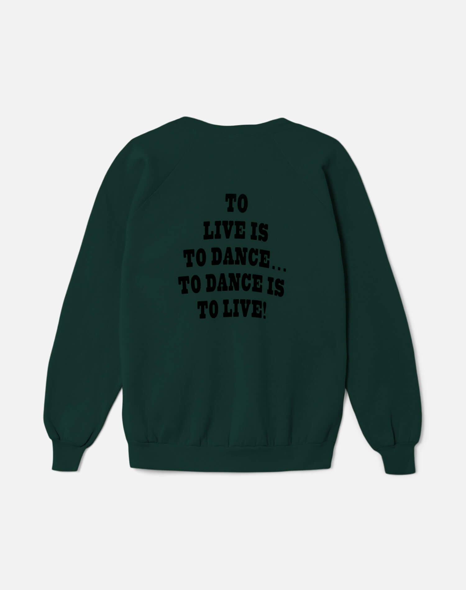 Upcycled "Snoopy Dancing" Sweatshirt in Dark Green - 11229719