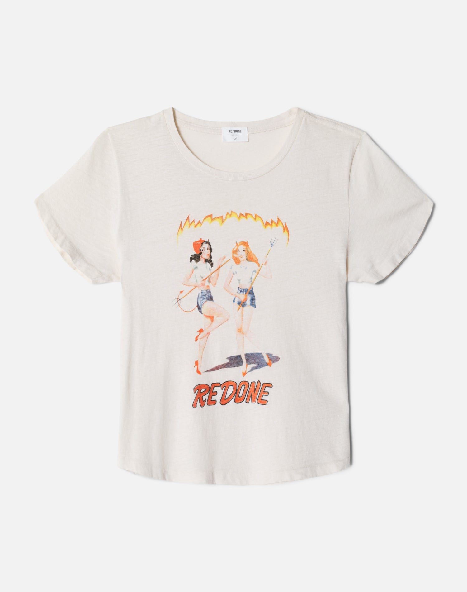 Classic Tee Devil Girls - Vintage White