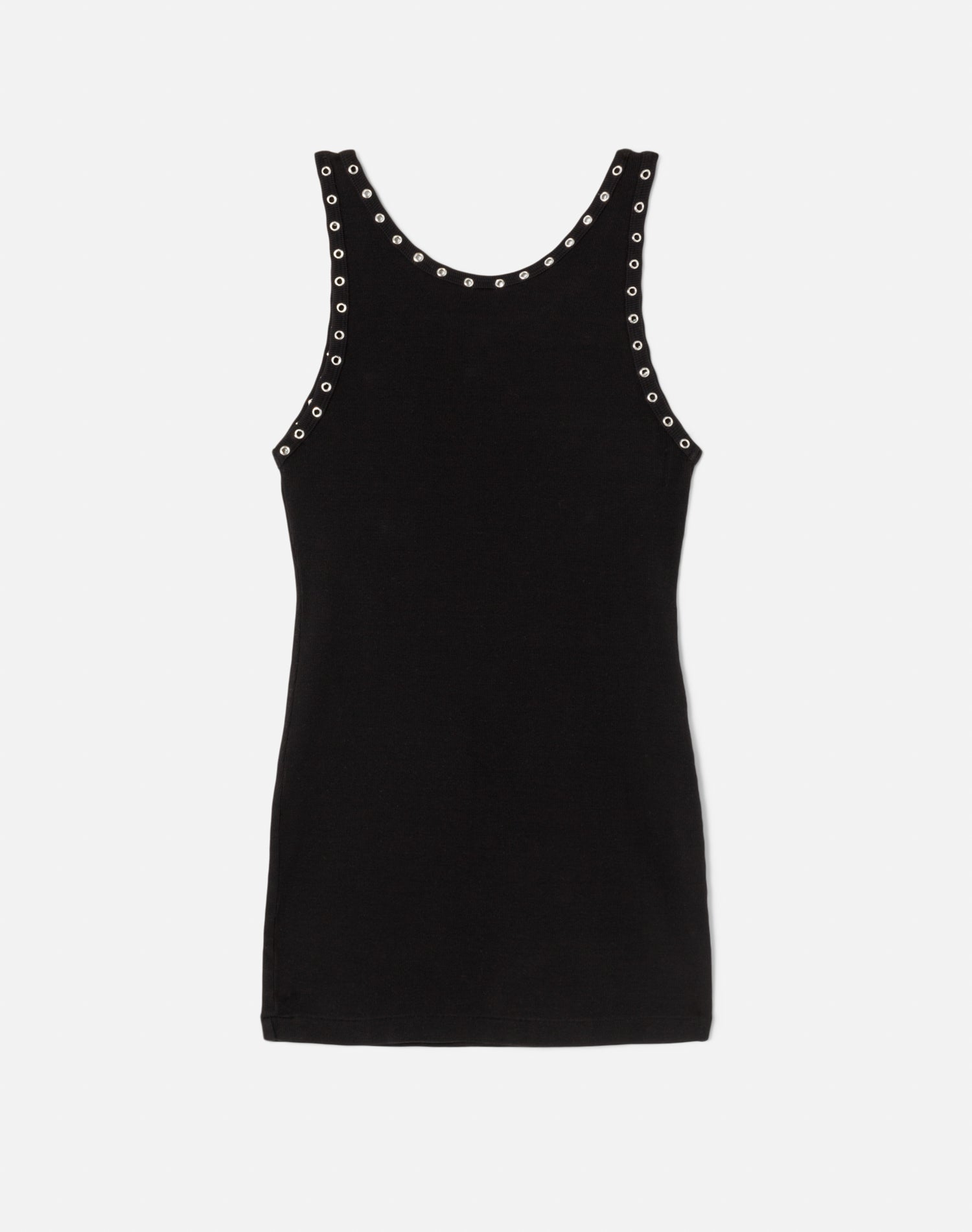 Eyelet Tank Dress - Black
