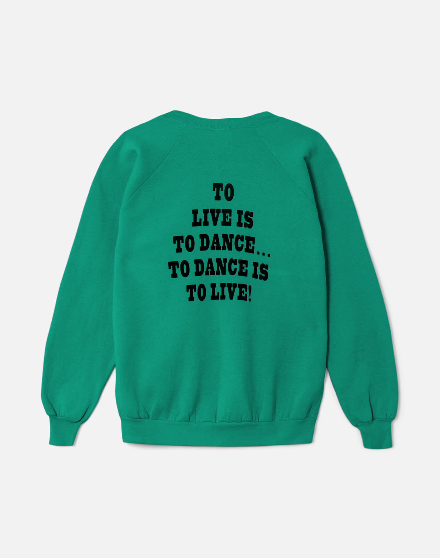 Upcycled "Snoopy Dancing" Sweatshirt in Green - 11229737