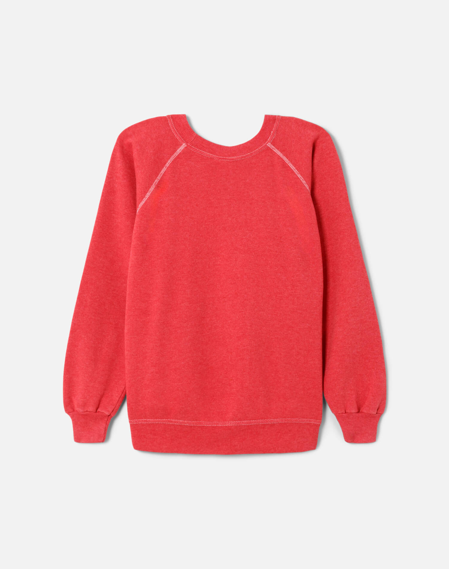 Upcycled "Little Devil" Sweatshirt in Heathered Red - 11229773