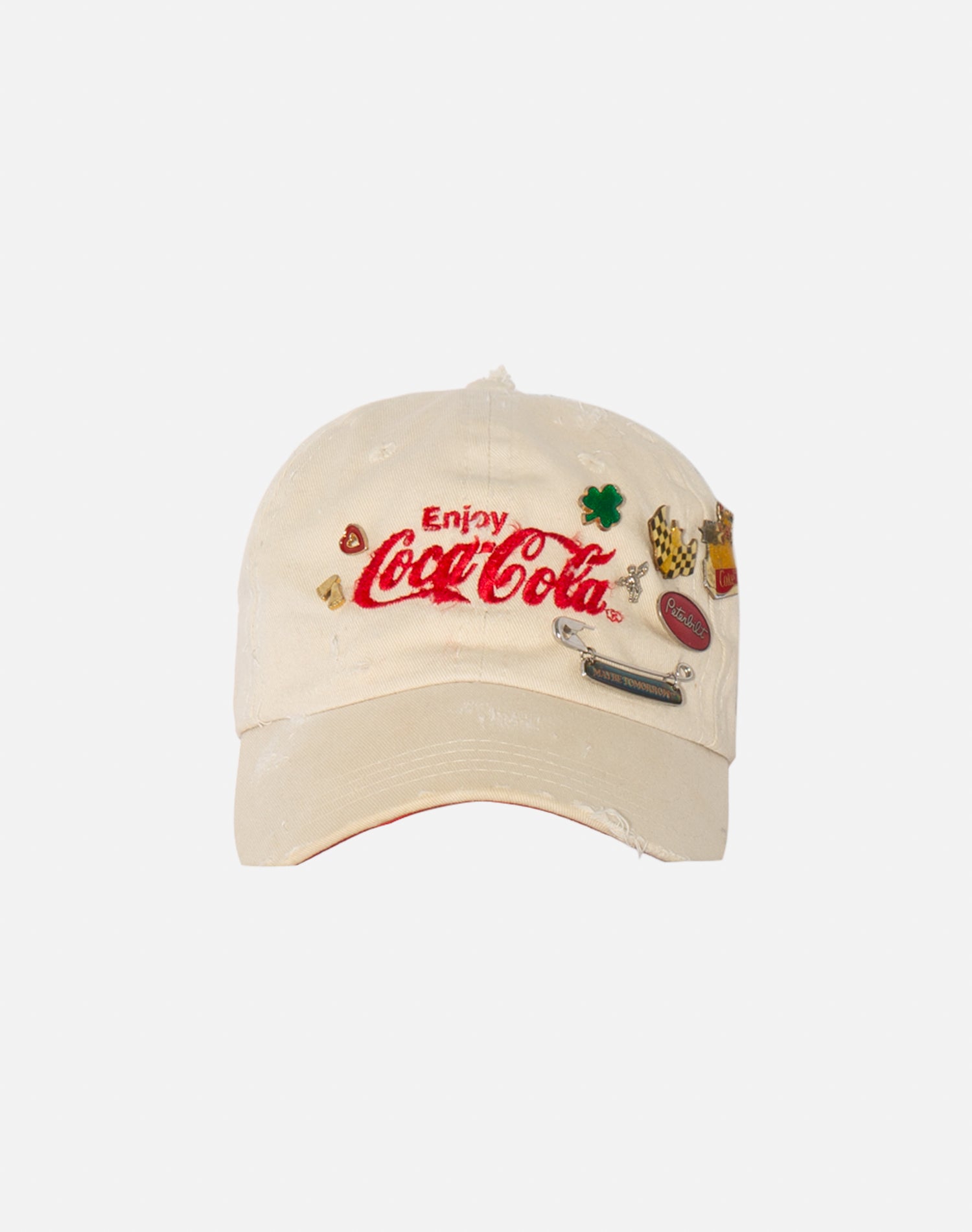 Vintage 90s Coca Cola Hat with Pins -#1408