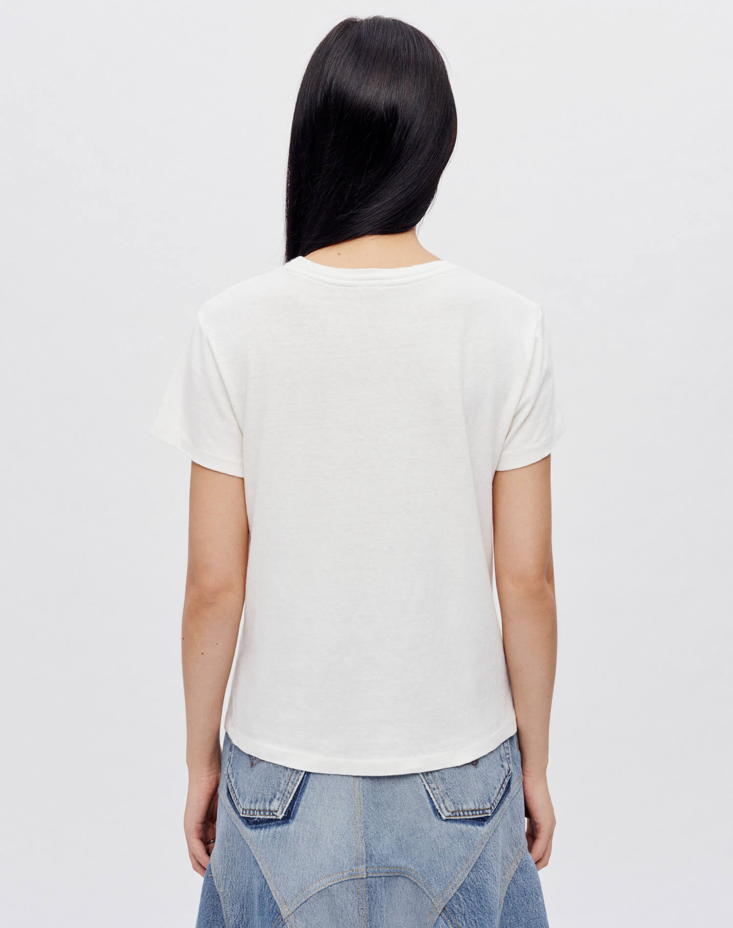 Classic "Peach" Tee - Vintage White