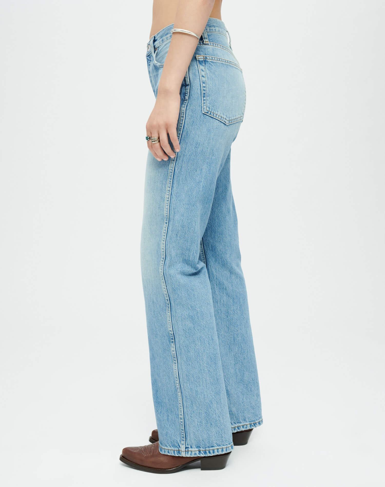RE/DONE Jeans High Rise Loose in Worn Blue