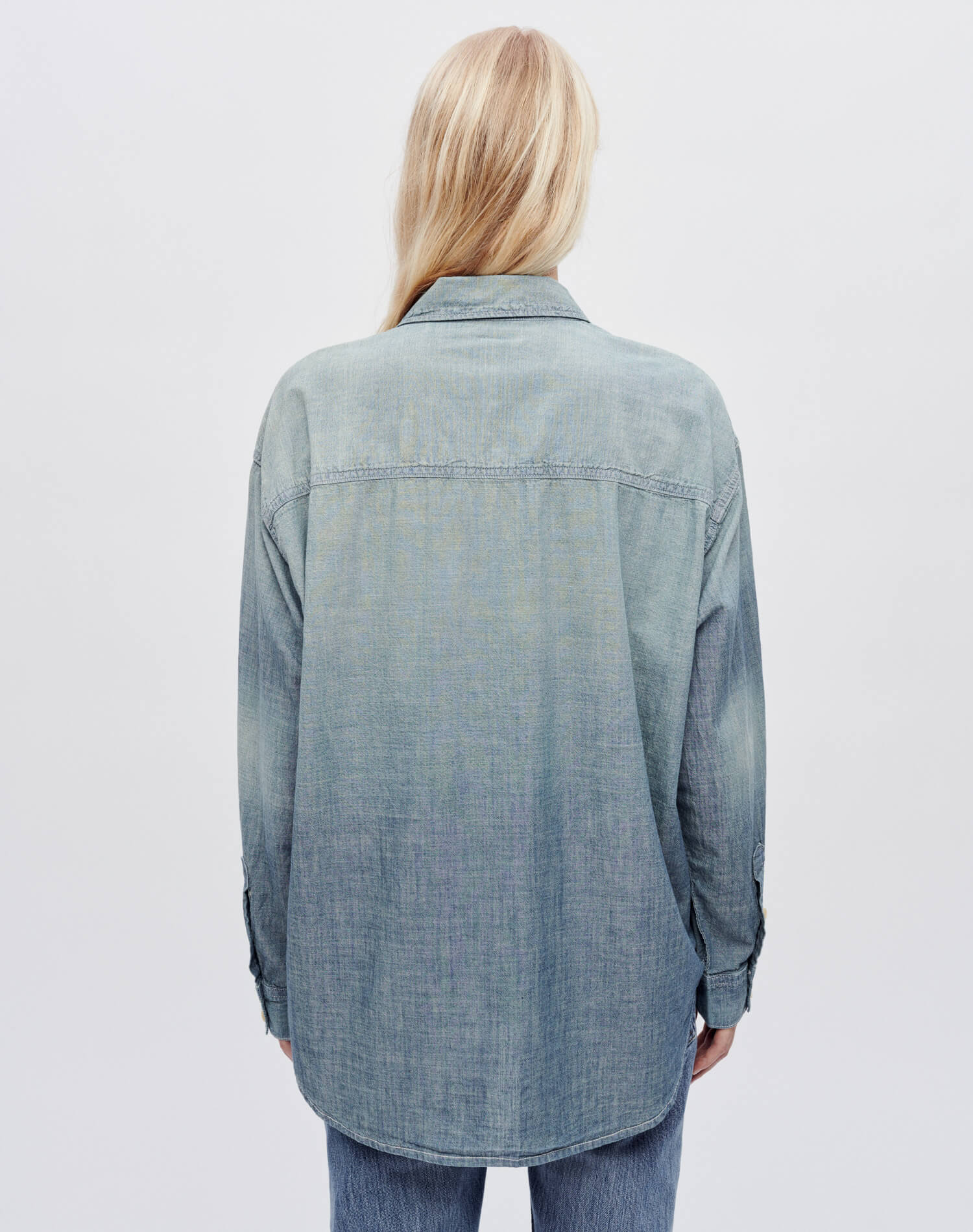 Chambray Oversized Shirt - Paradise Cove