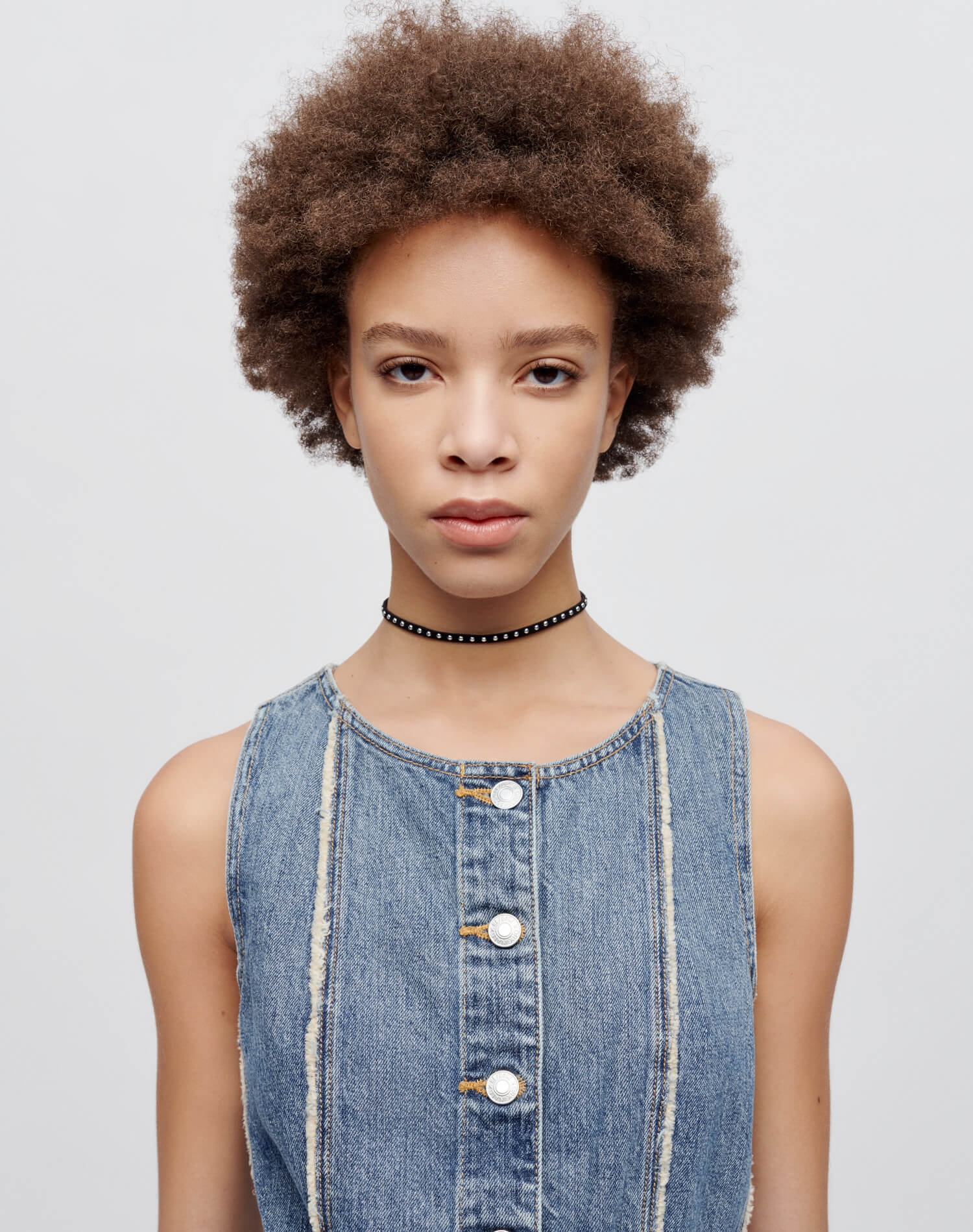Fray Denim Dress - Bruna