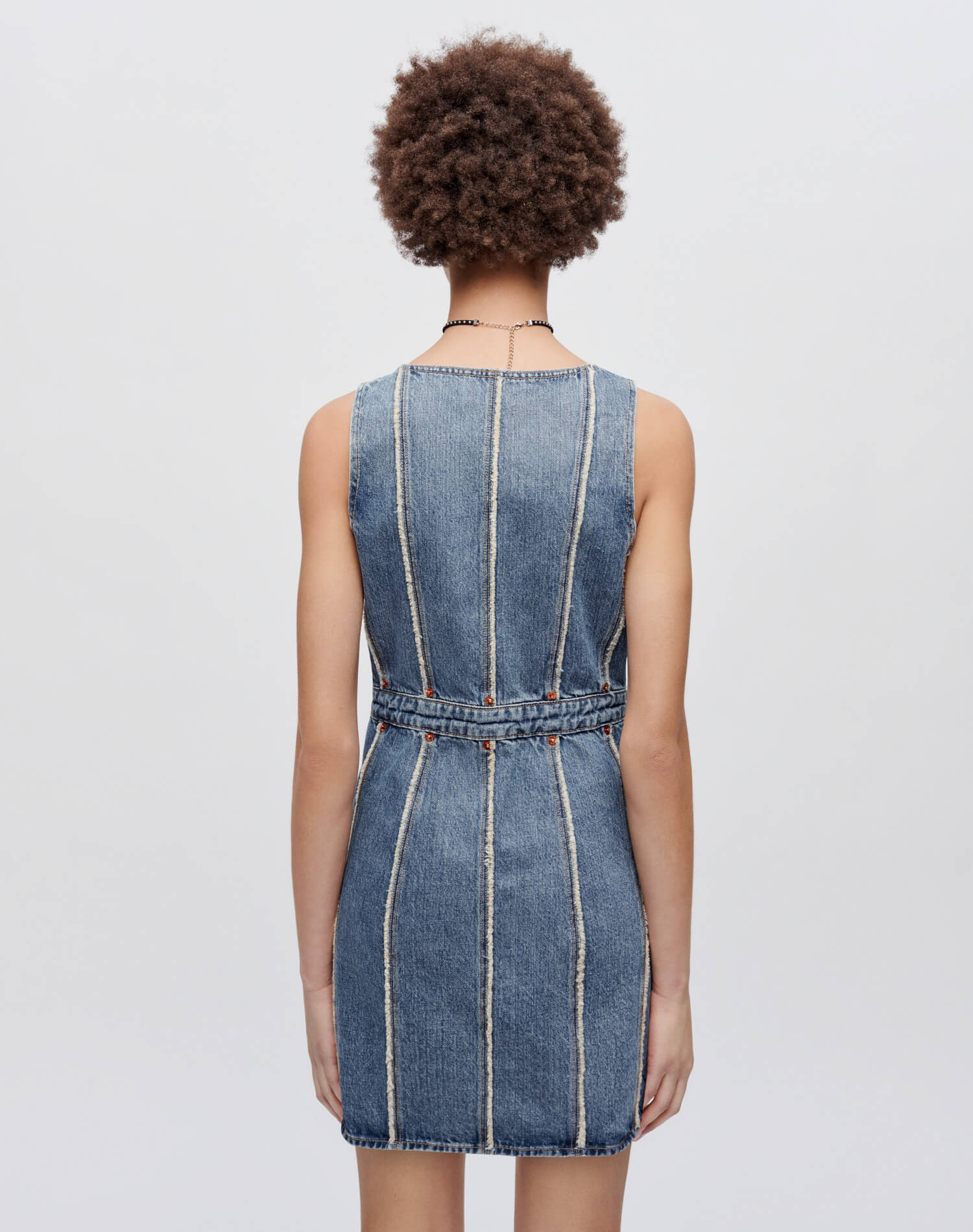 Fray Denim Dress - Bruna